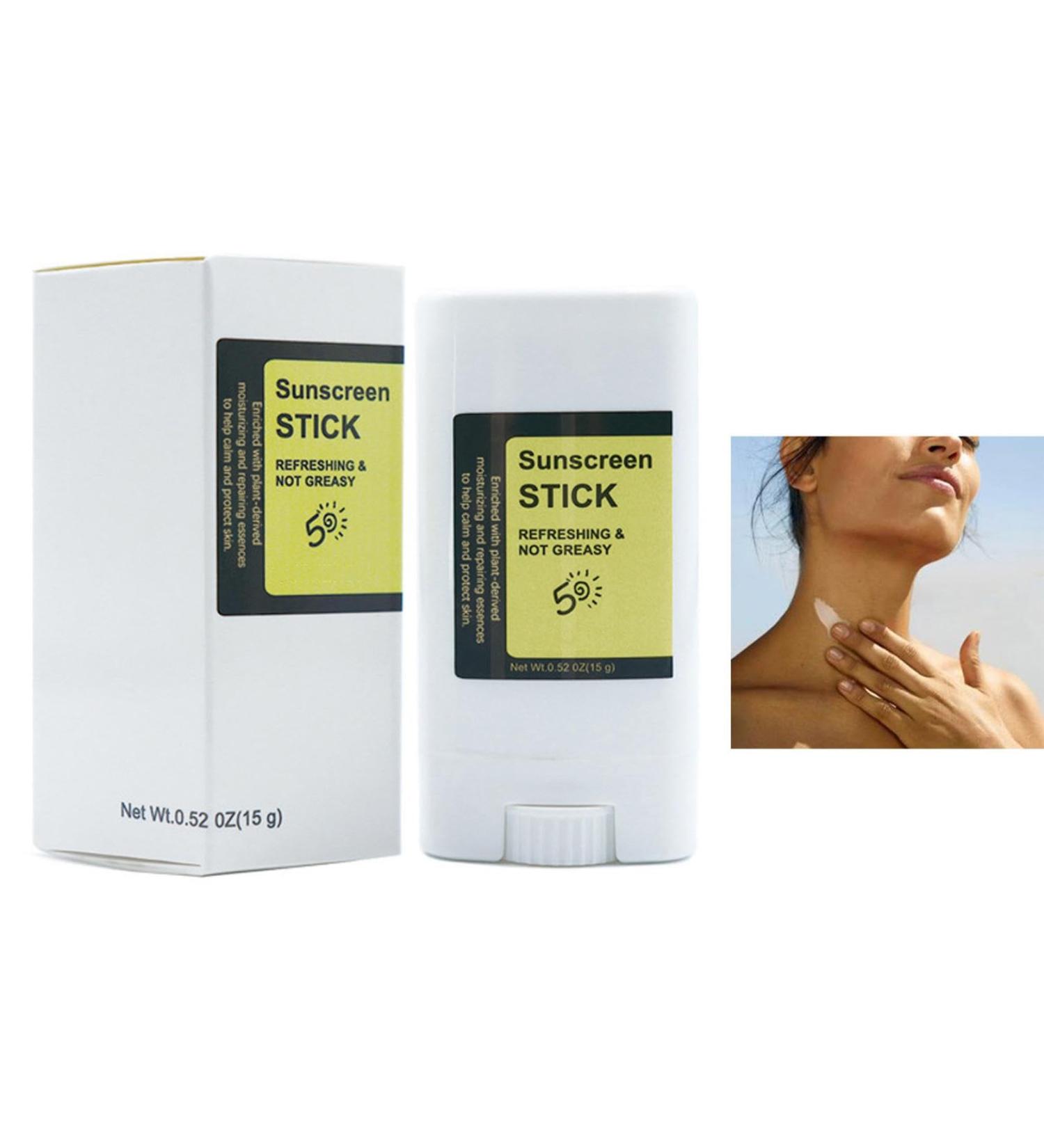 Sunscreen Stick For Spf50+ Face Moisturizing Sunscreen Stick Snail Sunscreen Stick Refreshing Sunscreen Stick Protection 15g (1PCS) - Buy Online on GoSupps.com