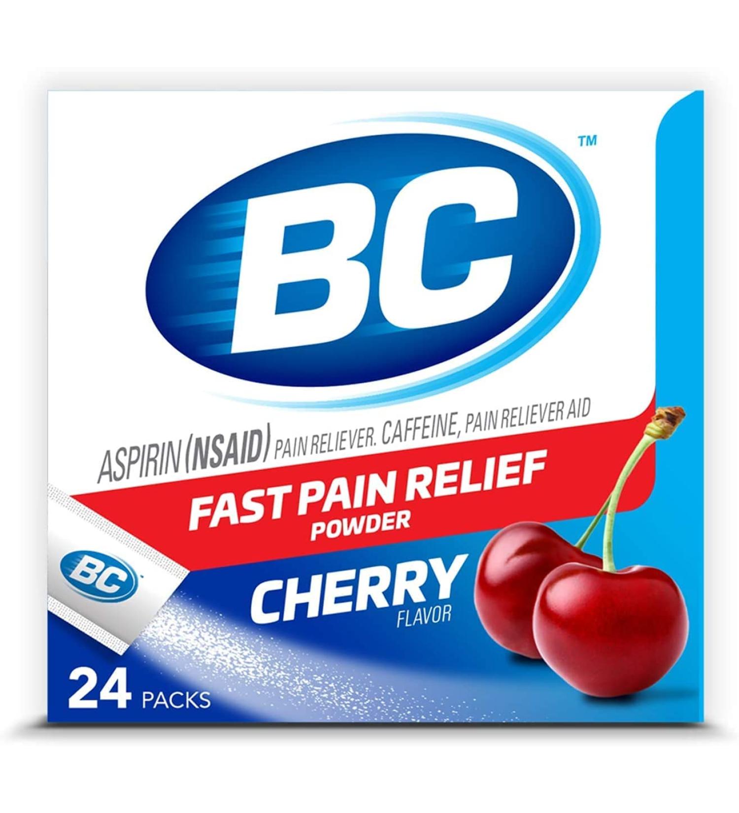 BC Headache Powders Cherry 24 ea (Pack of 5) - Fast Relief for Headaches - Buy Online on GoSupps.com