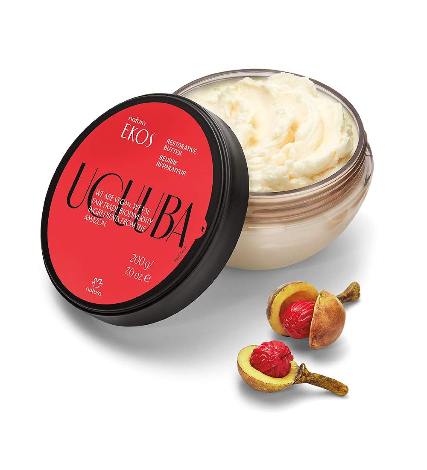 NATURA - Ekos Ucuuba Restorative Body Butter - Intense Repair and Hydration for up to 48 Hours - For Dry Dehydrated Skin - Quickly Absorbed - 100% Vegan - Cruelty Free - 200g - Buy Online on GoSupps.com