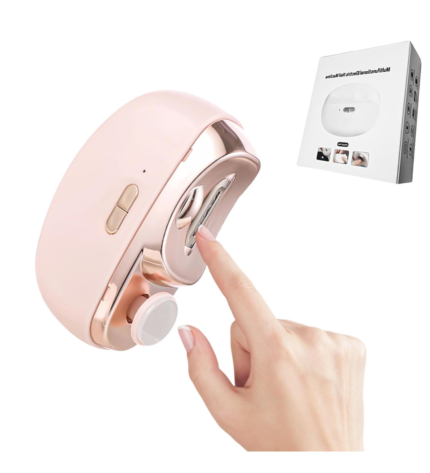 Buy Electric Nail Clipper - Automatic USB Nail Cutter for Seniors & Adults (Pink) - International Shipping Available - Buy Online on GoSupps.com