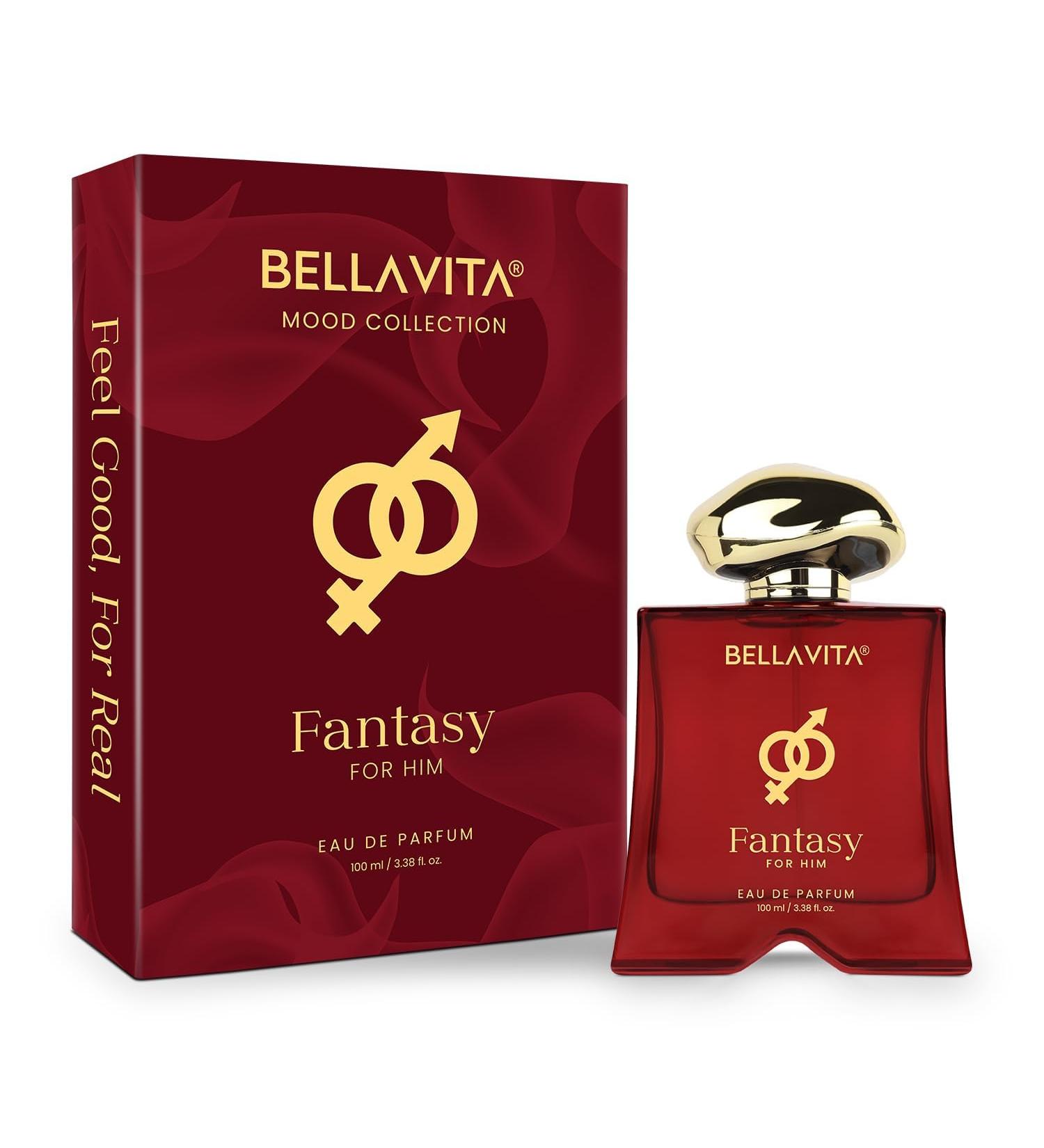 BELLA VITAS Mood Collection Fantasy Eau De Parfum for Him with Apple Cinnamon Musk and Vanilla |Premium Long Lasting Fragrance Perfume for Men 100 ML - Buy Online on GoSupps.com
