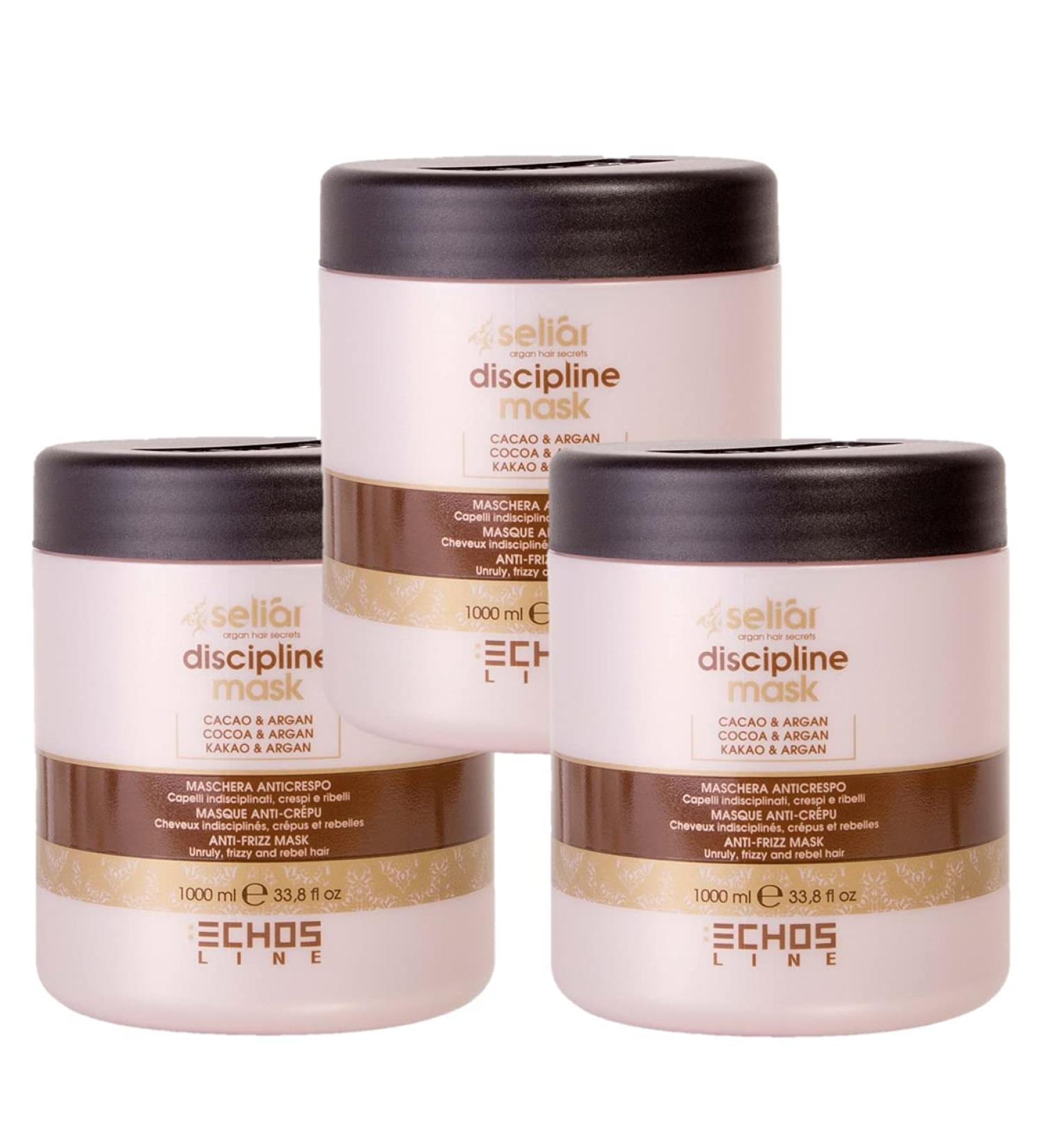 Echosline Seliar Disscipline Antifrizz Mask for Unruly and Unruly Hair Mask 1000 ml