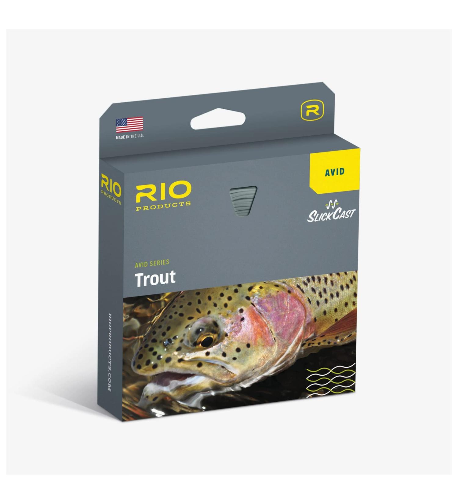 RIO Avid Series Trout Fly Line - Slickcast Floating WF5F Gold | Freshwater Fly Fishing Line for Trout - Buy Online on GoSupps.com