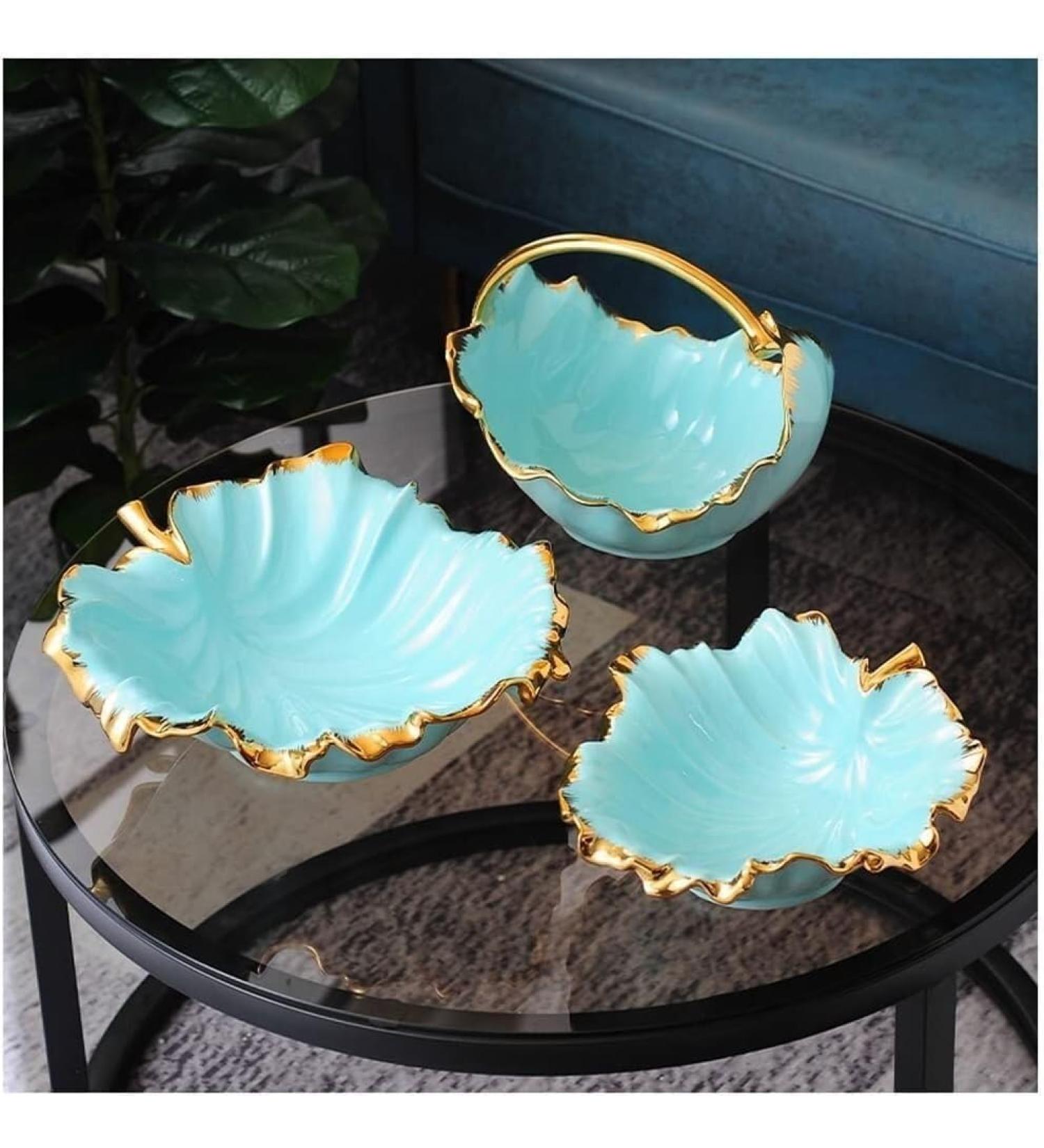 Kitchen Countertop Fruit Rack Fruit Basket Ceramic Fruit Bowl Creative Fruit Basket Countertop Fruit Bowl Stand Bread Vegetable Snacks Organizer Storage for Kitchen Fruit Trays for Party (Color : B B 3pcs - Buy Online on GoSupps.com