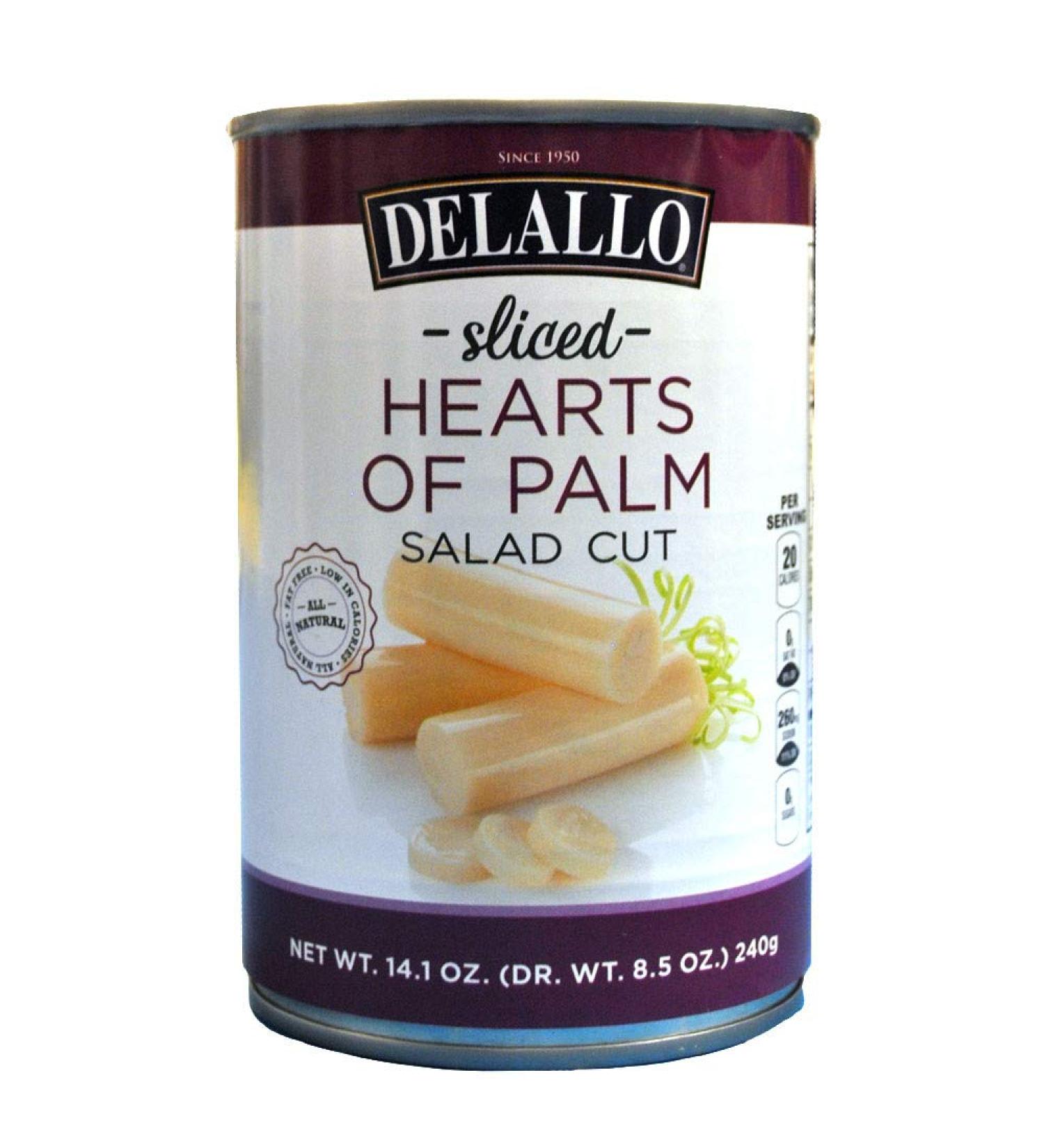 DeLallo Salad Cut Hearts of Palm, 14.1 -Ounce Unit (Pack of 6)