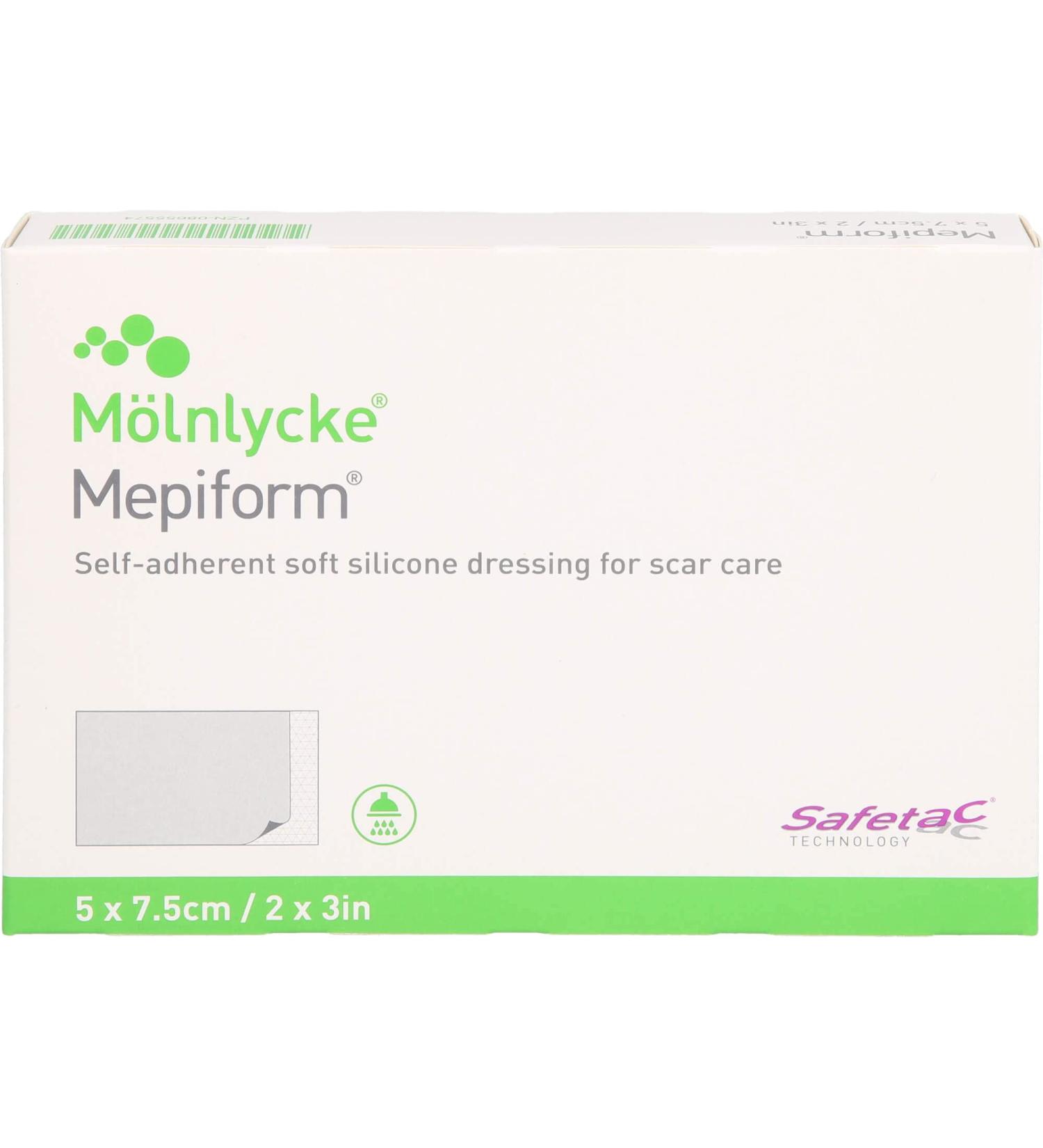 Mepiform 5x7.5 cm Bandage 5 pcs - Silicone Scar Treatment Bandages - Buy Online on GoSupps.com