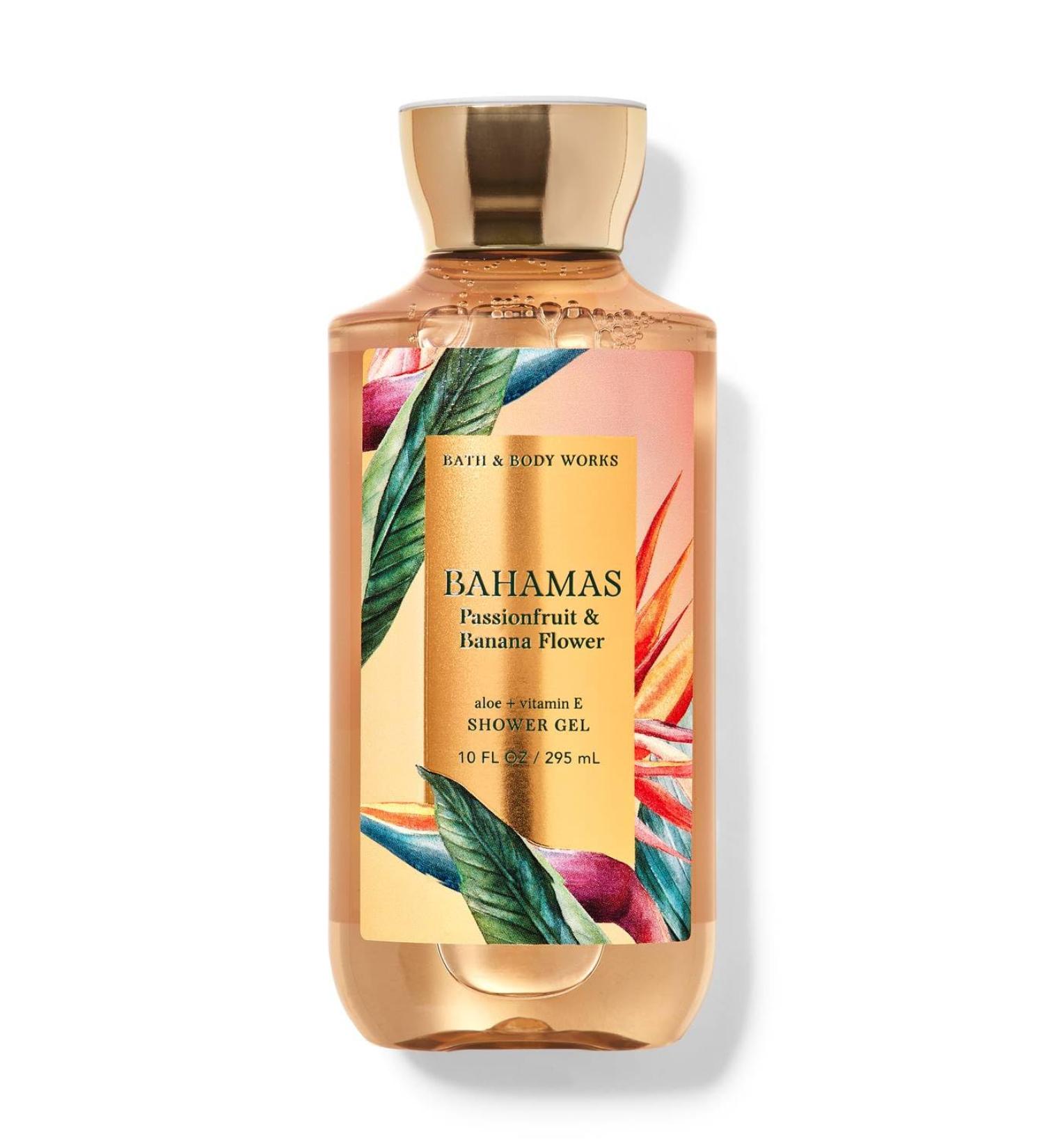 Bath and Body Works Bahamas Passionfruit Banana Flower Shower Gel 10 Ounce 2020 Version