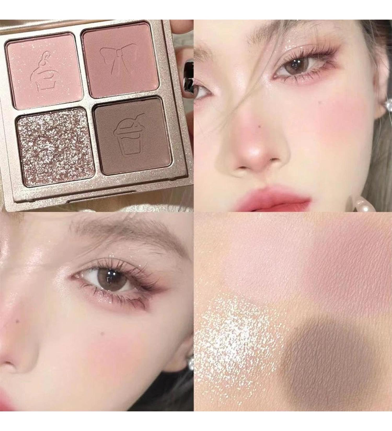 Eyeshadow Velvety Pigmented Blendable Matte Metallic & Shimmer Finishes Creamy Formula Four Way Quad Eye Shadow Palette (1) - Buy Online on GoSupps.com