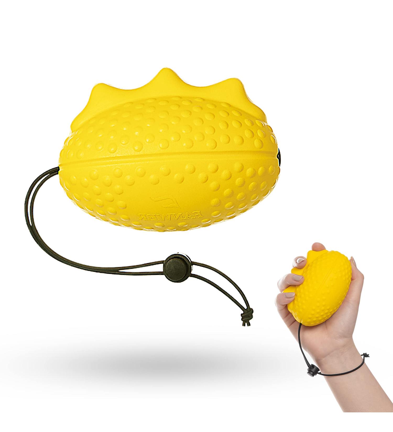 Adjustable Wrist Strap Stress Ball for Hand Therapy - Ideal for Adults, Seniors, Arthritis, Carpal Tunnel - Strength Training Hand Exerciser - Buy Online on GoSupps.com