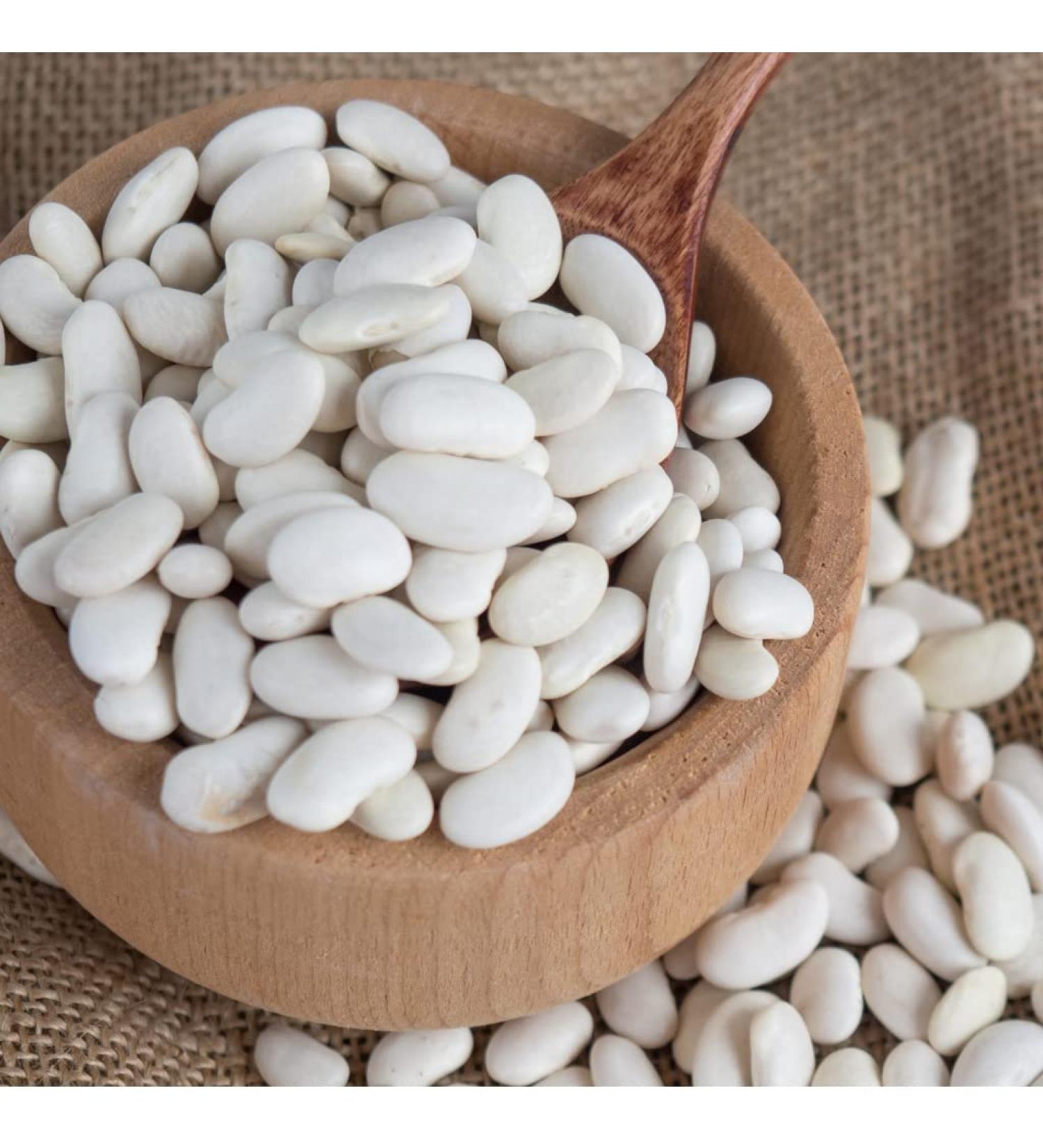 Soleilfood 2 kg white beans dried white beans legumes Fasulye GMO free finest quality