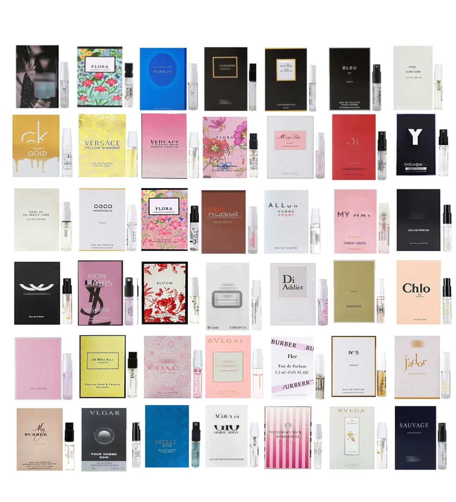 Designer Perfume Sampler Set for Women Popular High End Fragrance Samples (Random 12 Pcs) - Buy Online on GoSupps.com