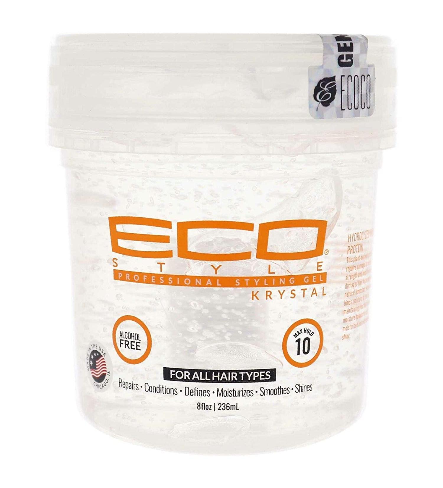 Eco Style Professional Styling Gel Krystal, 8 Ounce