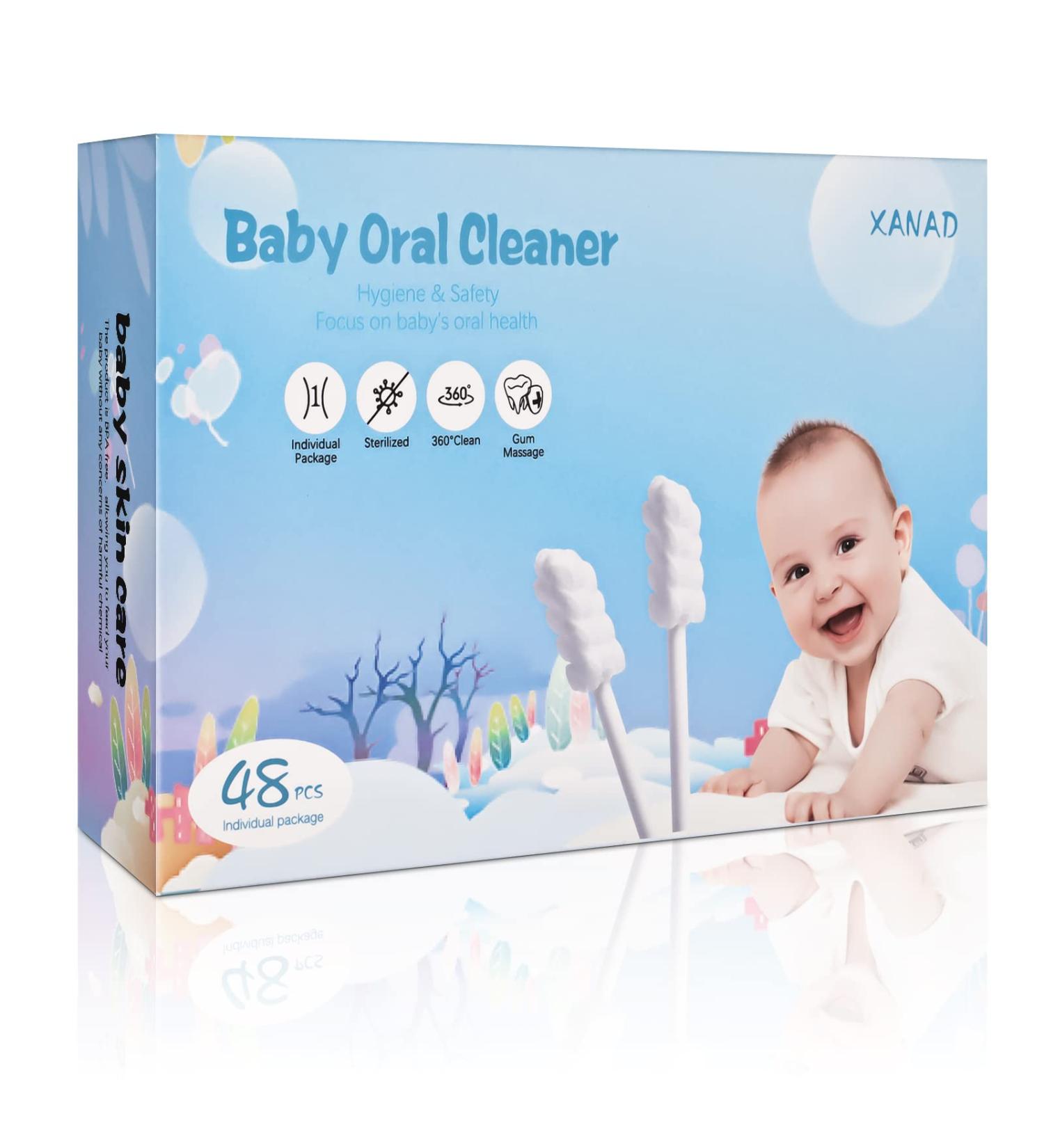 XANAD 48PCS Baby Toothbrush & Tongue Cleaner for 0-36 Months - Disposable & Soft Gauze Infant Oral Care - Buy Online on GoSupps.com
