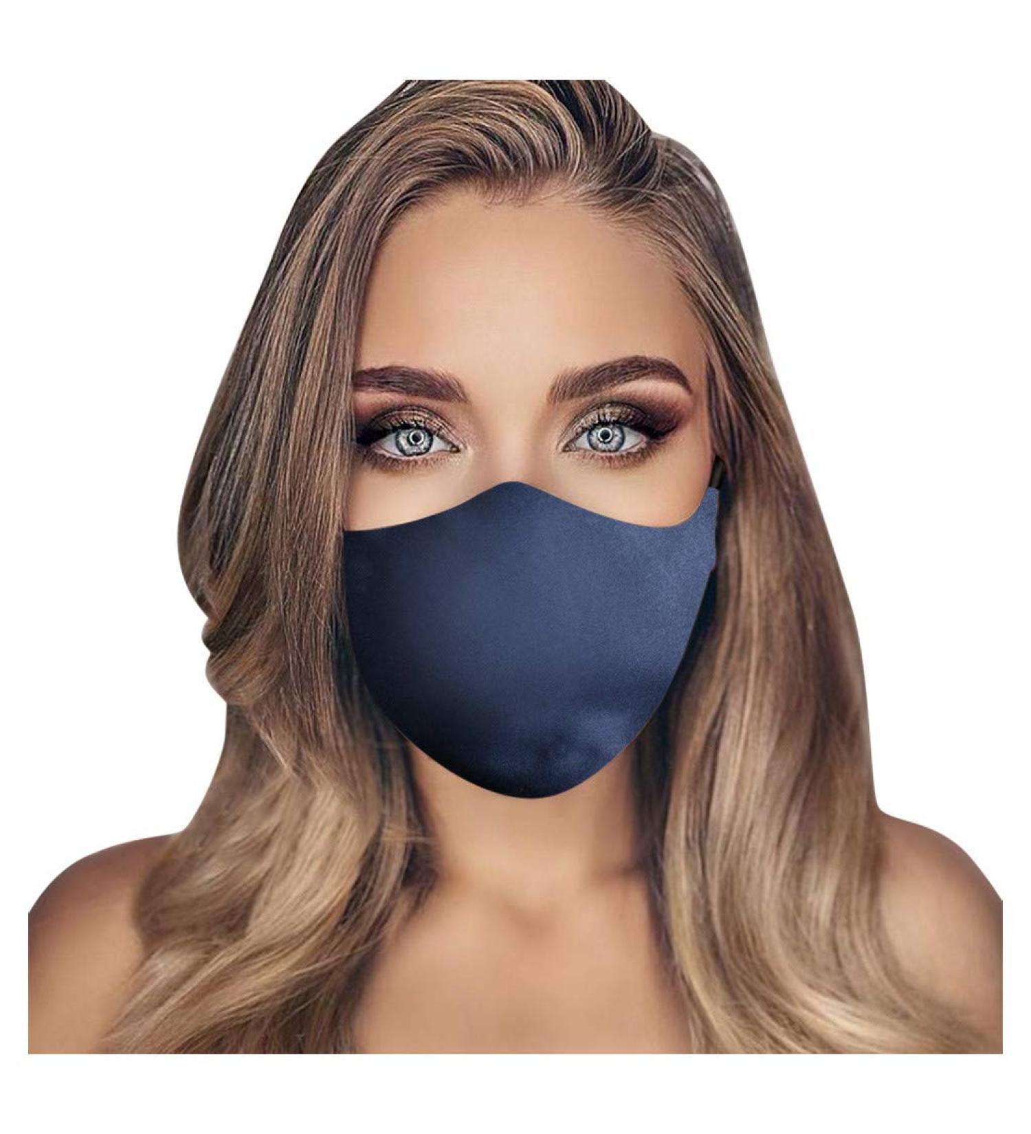LIEIKIC Women's Elegant Washable Cotton Face Mask - Comfortable Breathable Dustproof Protection Scarf - Buy Online on GoSupps.com