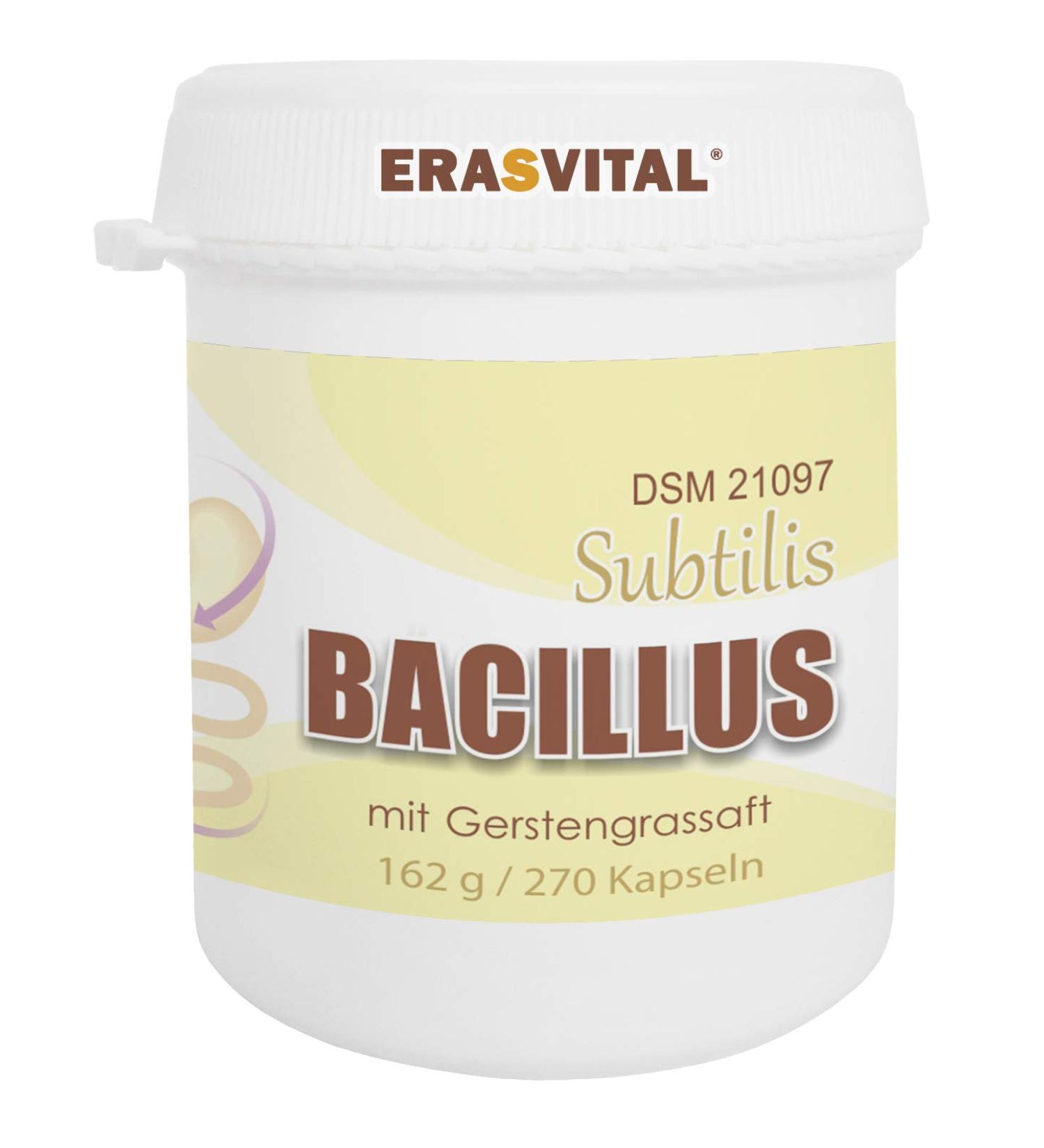 Barley Grass Juice Capsules with Bacillus Subtilis - 270 Vegan Lactose-Free Gluten-Free | 1.2 Billion CFU - Buy Online on GoSupps.com