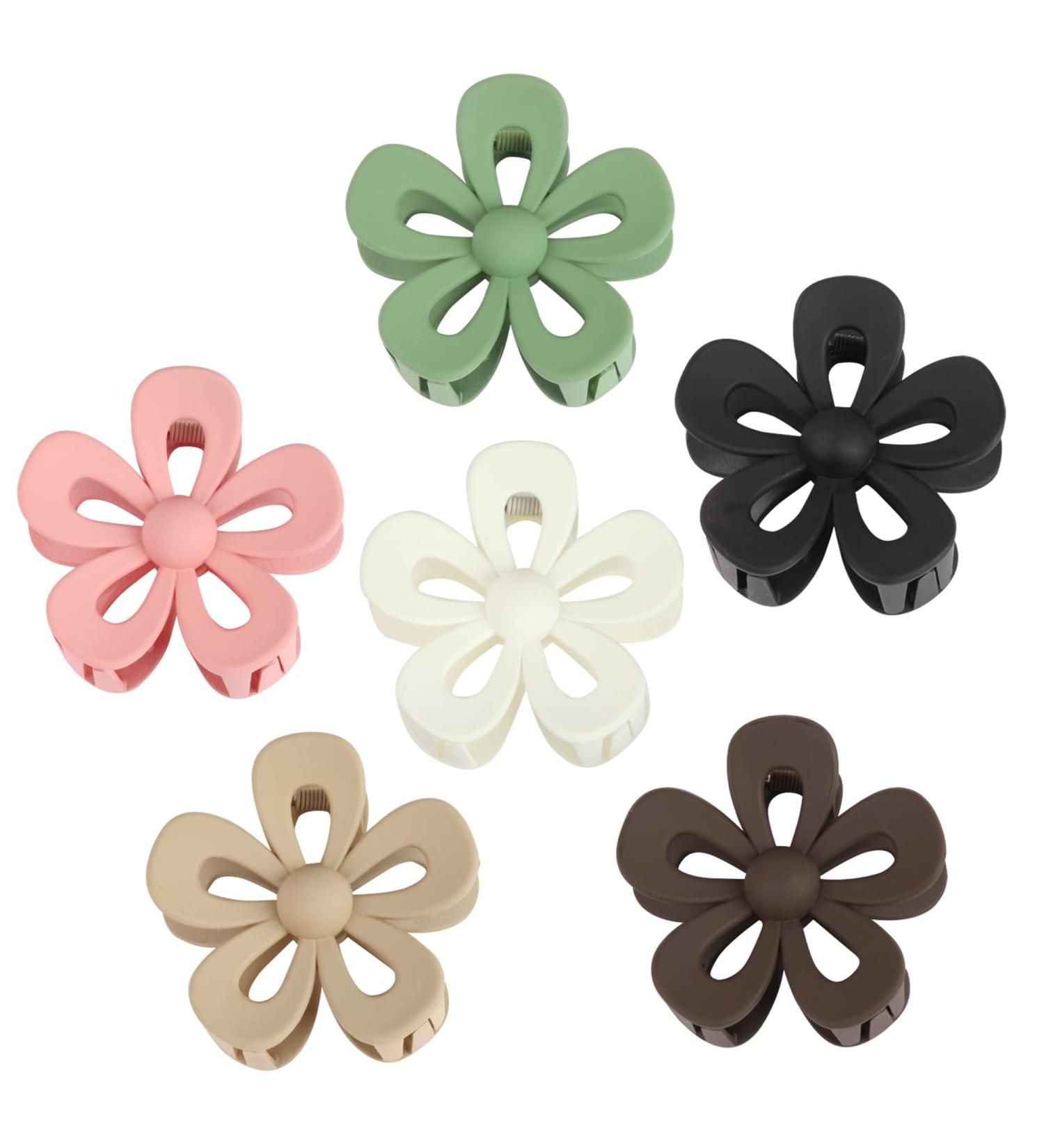 6 Pcs 2.8 Inch Flower Claw Clips for Women - Cute Daisy Hair Clips Set - Buy Online on GoSupps.com