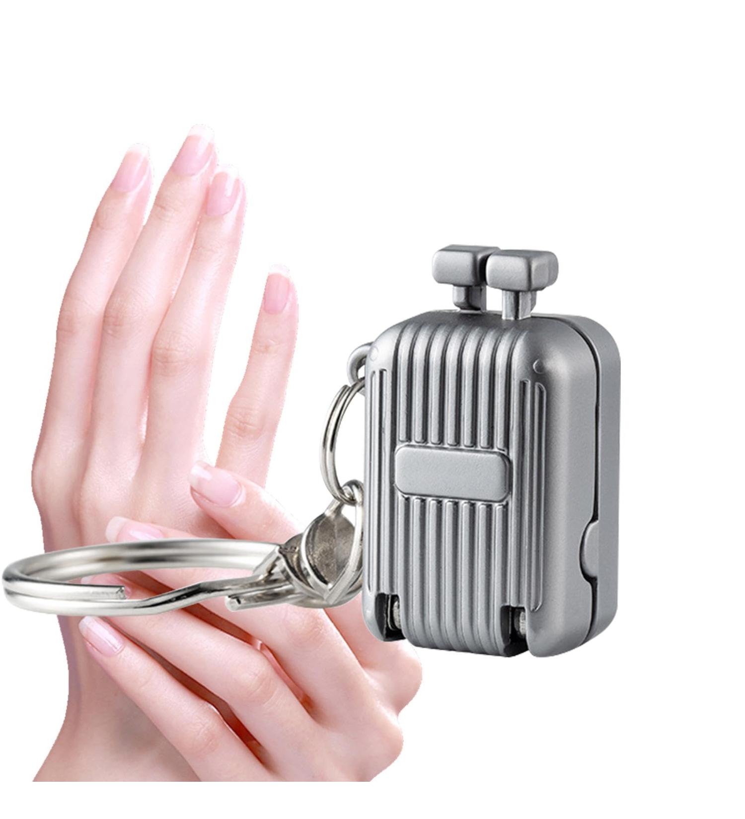 Mlllokfki Travel Nail Clipper Nail Clippers - Small Stainless Steel Nail Clipper Keychain | Nail Clipper for Women and Men Manicure for Dormitory Business Travel Silver S - Buy Online on GoSupps.com