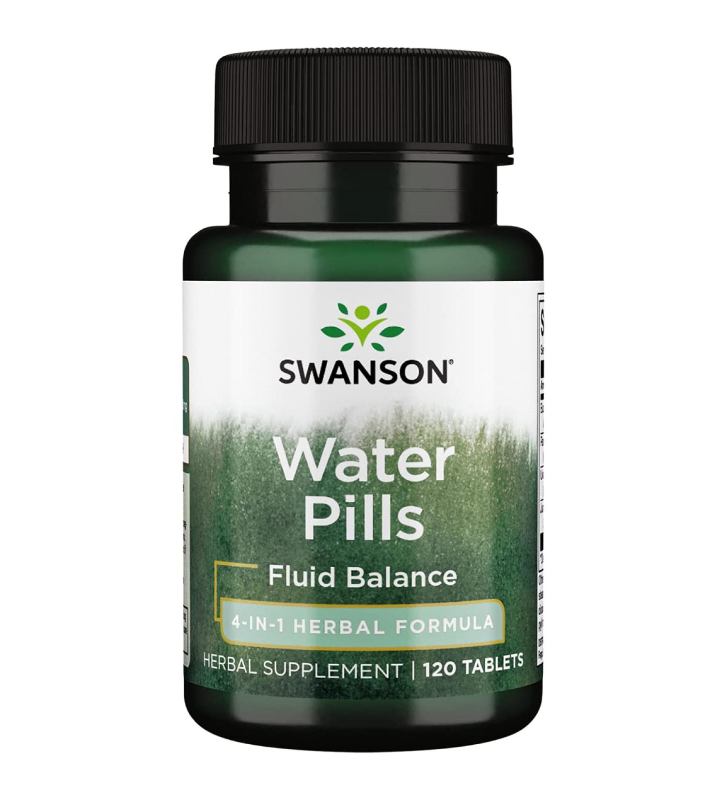Swanson Water Pills 120 Tabs - Natural Diuretic Supplement | Pack of 1 - Buy Online on GoSupps.com