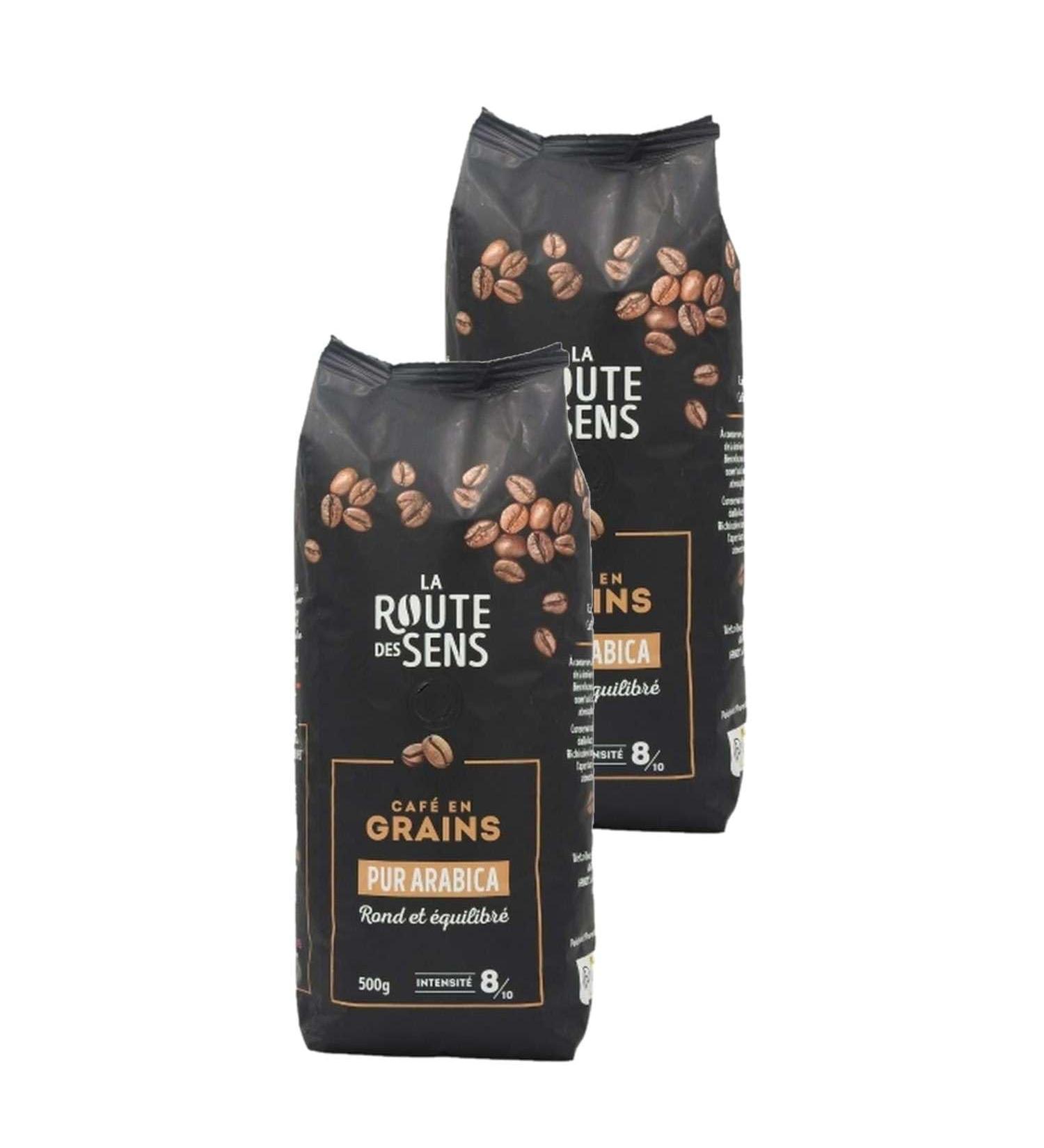 Lot 2x Coffee beans 100% Arabica - Pack 500g