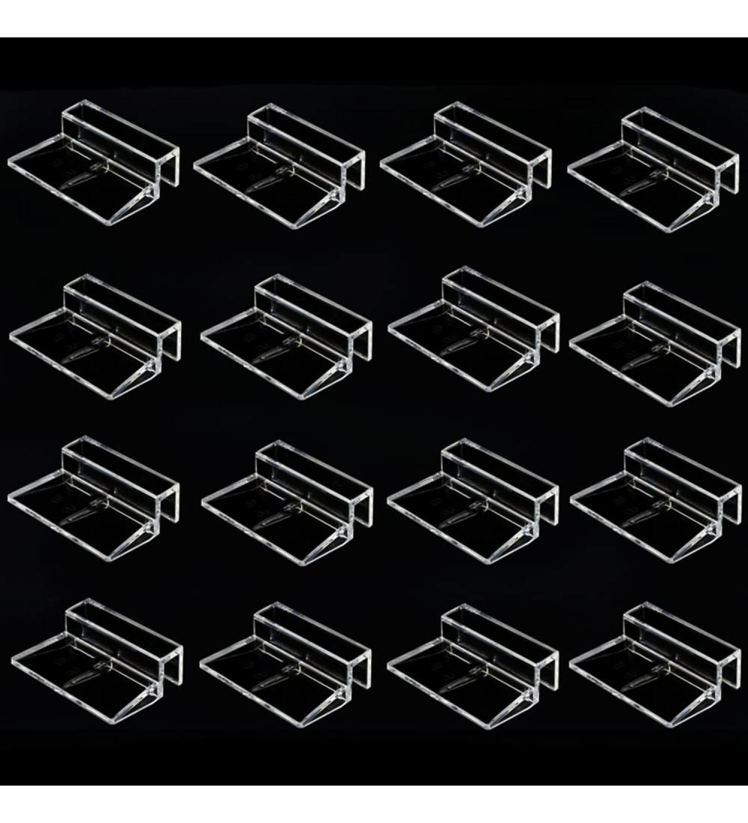 16pcs Clear Acrylic Fish Tank Glass Cover Clips for Rimless Aquariums (6mm) - Buy Online on GoSupps.com