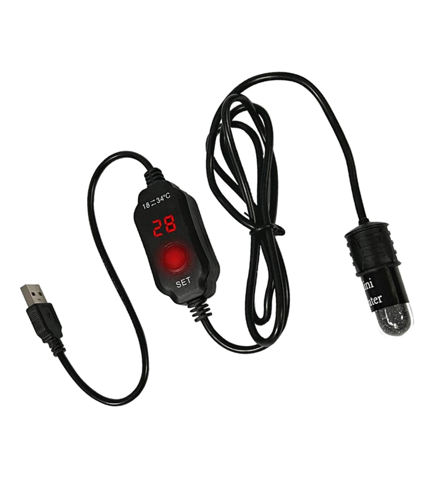 Fonowx Small Aquarium Fish Tank Heater 10W Temperature Controller Intelligent Thermostat Digital Display Used for 3L Water Tanks Fish Tank Heater - Buy Online on GoSupps.com