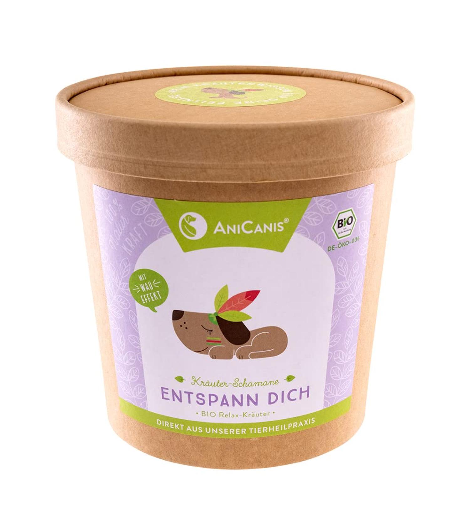 Anicanis Bio Herbal Mix Relax for Dogs | Organic Calming & Stress Relief | 100g Nerve Herbs by Veterinary Practitioner - Buy Online on GoSupps.com