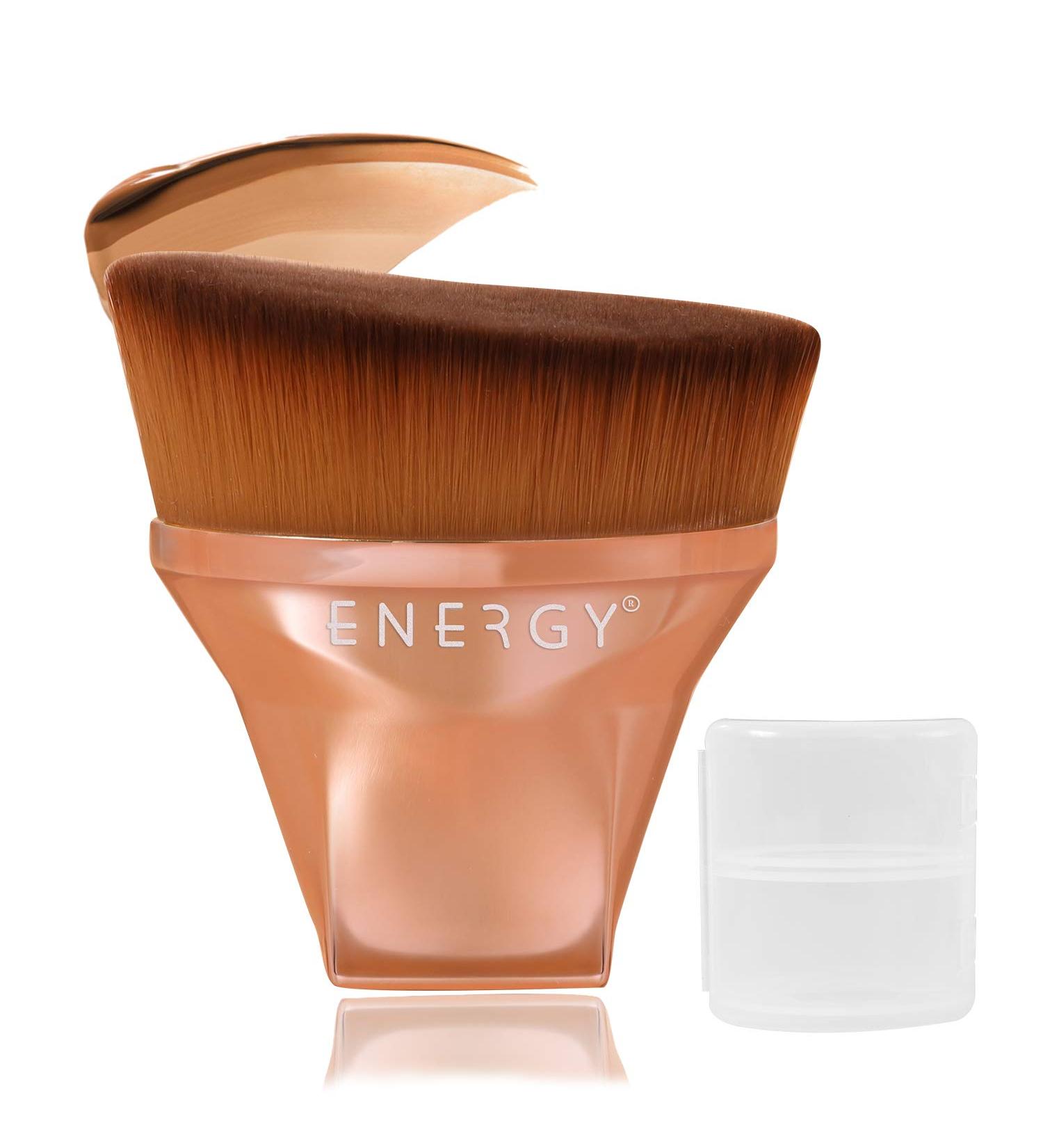 Foundation Makeup Brush Angled Kabuki Face Blush Liquid Powder Foundation Brush for Blending Flawless Liquid Cream or Setting Powder Cosmetics with Bonus Protective Case (Rose Gold) - Buy Online on GoSupps.com