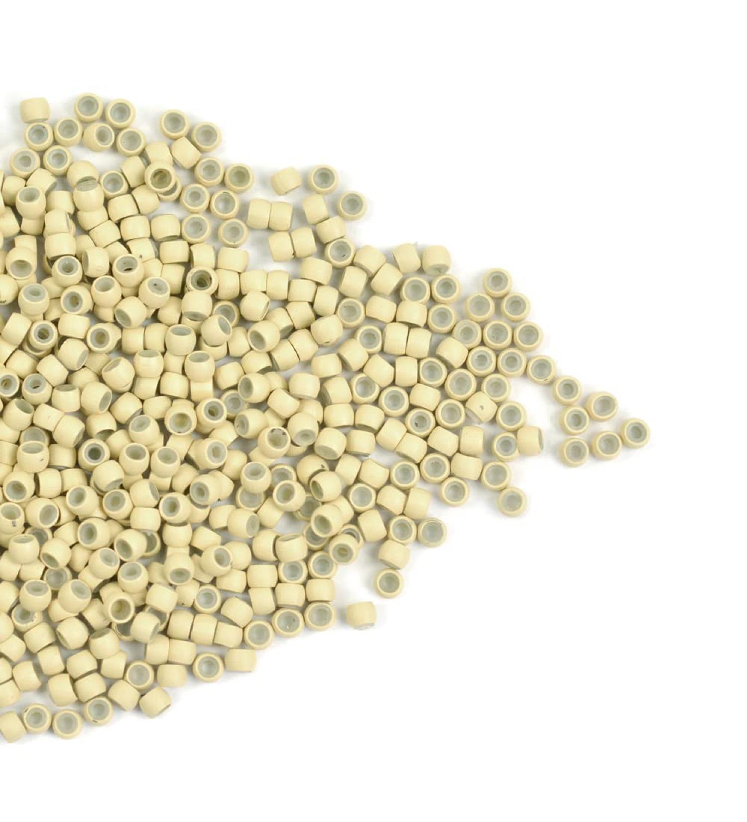 500pcs Blonde 3.0mm Silicone Nano Rings Hair Extension Beads for Micro Links Extensions - Buy Online on GoSupps.com