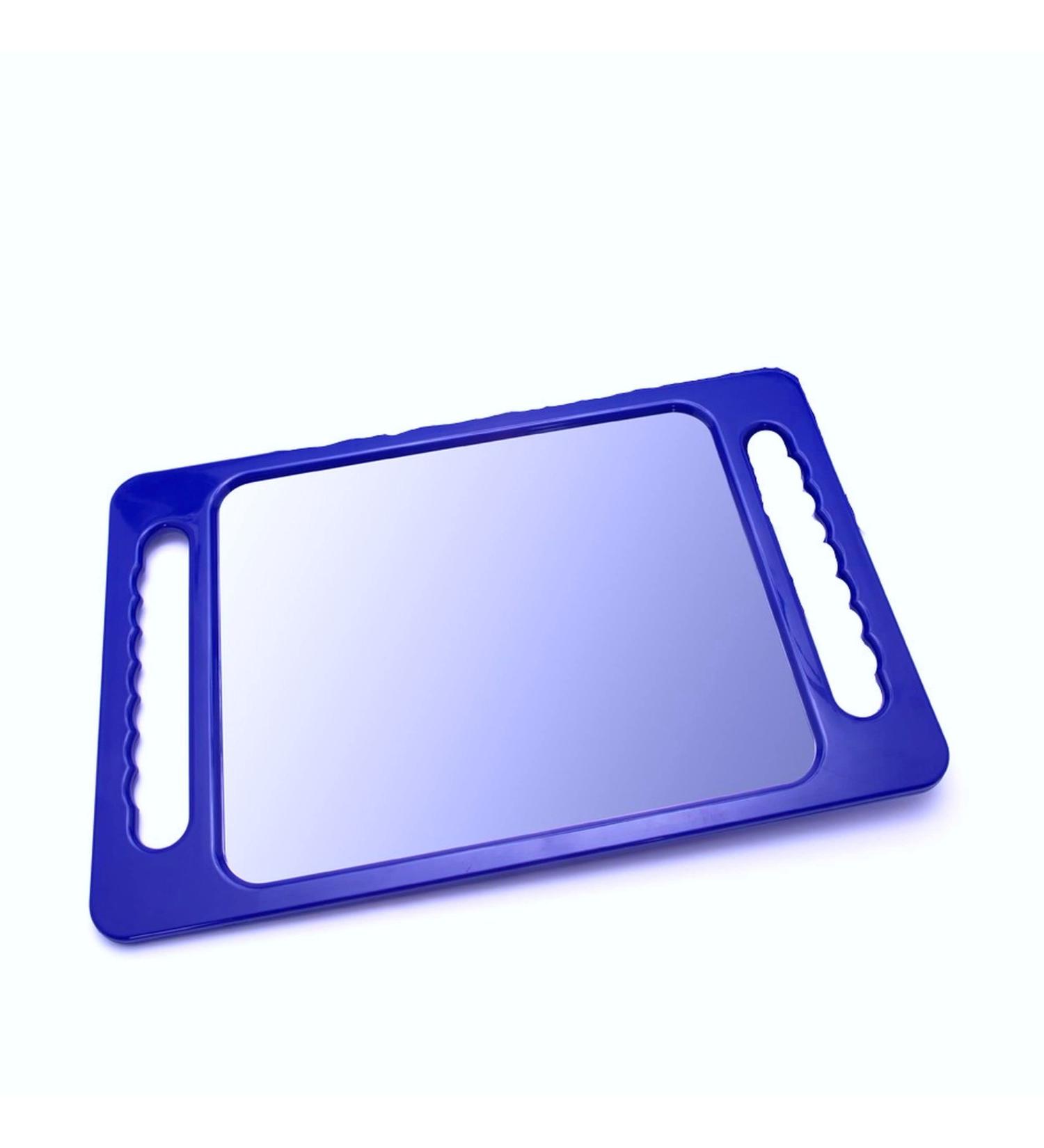 Johnny B. Large Handheld Rectangular Mirror with Double Handle - Perfect for Barbers, Hairdressers, and Home Use - Buy Online on GoSupps.com
