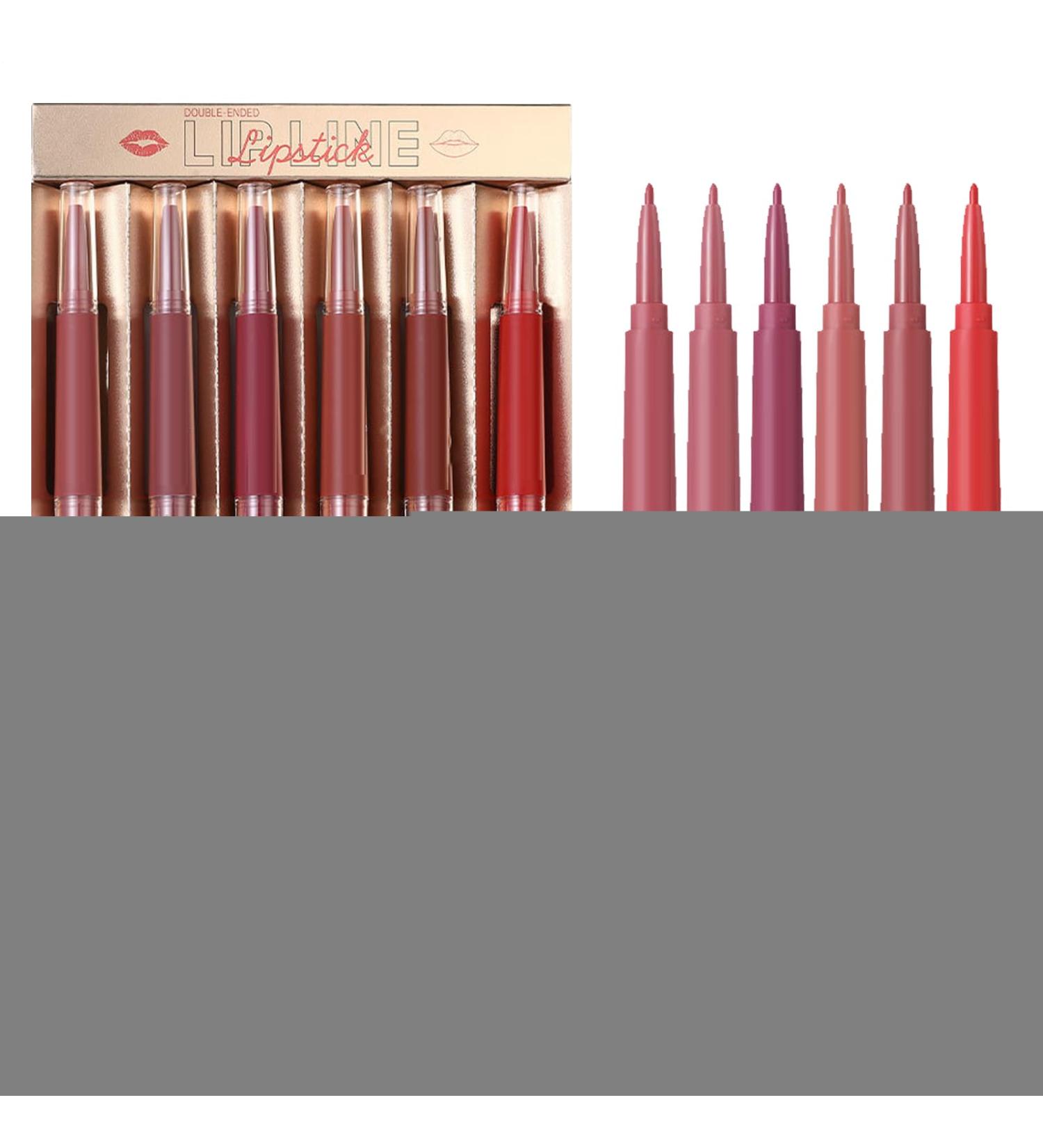  Sghtil Set of 6 matte lipsticks and matte lipsticks with eyeliner smudge-proof and long-lasting for dates and - Buy Online on GoSupps.com