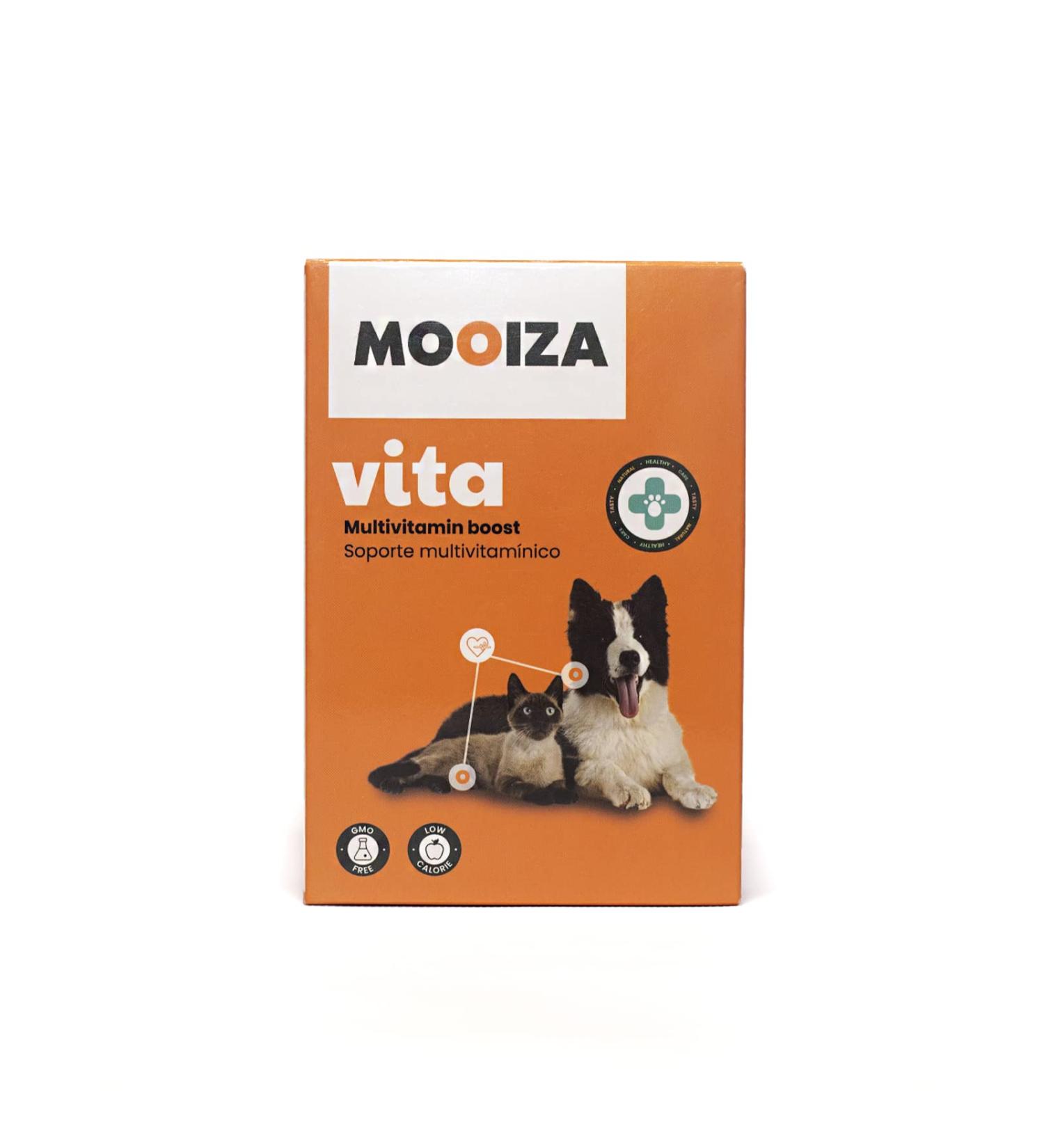 MOOIZA Vita - 21 Multivitamins for Dogs and Cats - Minerals and Amino Acids - Complex of Vitamins A B C D3 - Iodine Zinc - Food Supplement for Dogs and Cats - Barf - Immune System - Bones - Buy Online on GoSupps.com