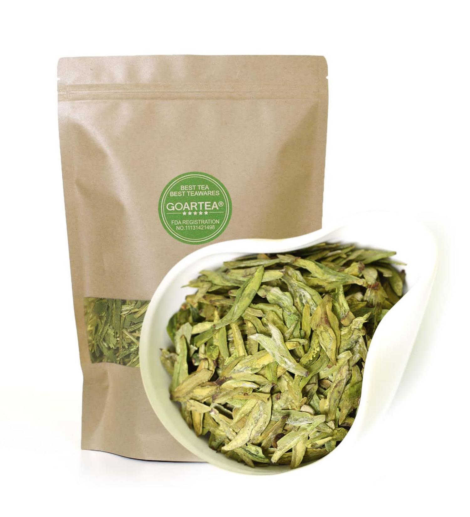 GOARTEA 250g (8.8 Oz) Nonpareil Supreme West Lake Xi Hu Xihu Dragon Well Long Jing Longjing Th Vert Spring Leaf Chinese GREEN Tea - Buy Online on GoSupps.com