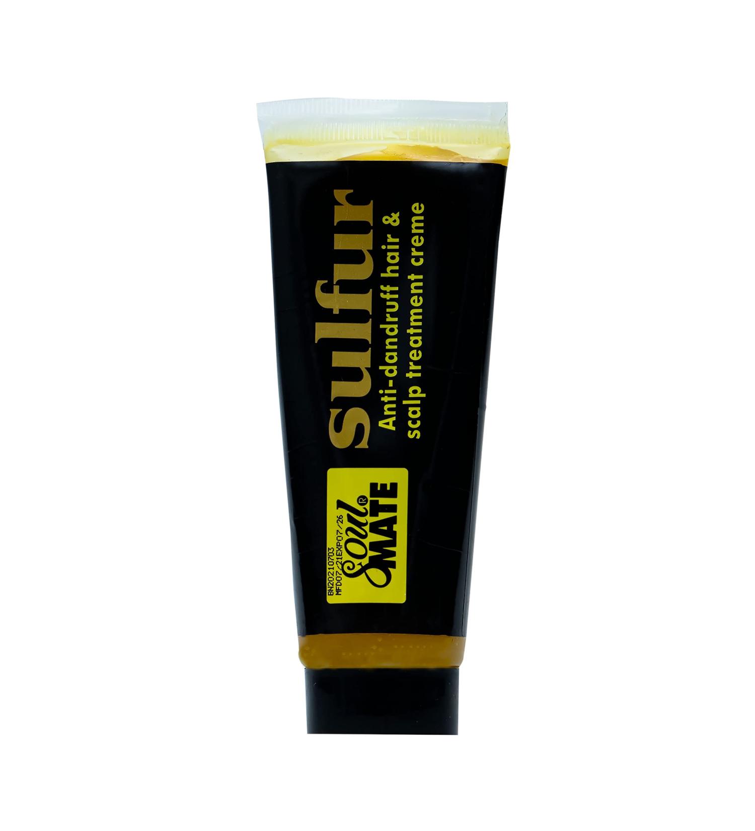 SOUL MATE Sulfur Anti-Dandruff Hair Cream with Menthol | Fast Relief & Scalp Treatment | Moisturizer for Dry Itchy Scalp | 5.9oz - Buy Online on GoSupps.com
