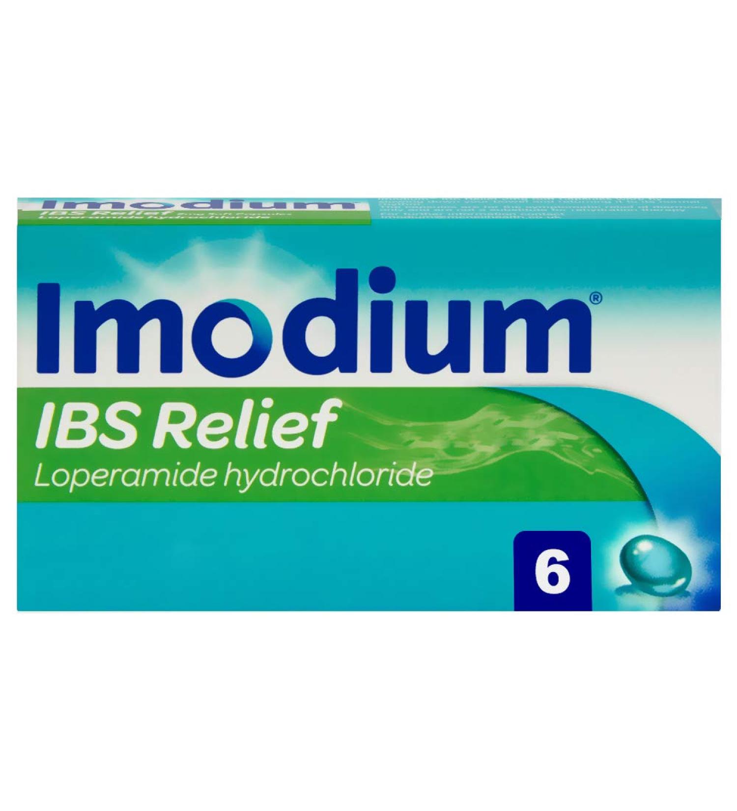 Imodium IBS Diarrhoea Relief Capsules - Fast-Acting Treatment for IBS Episodes - 6 Capsules - Buy Online on GoSupps.com
