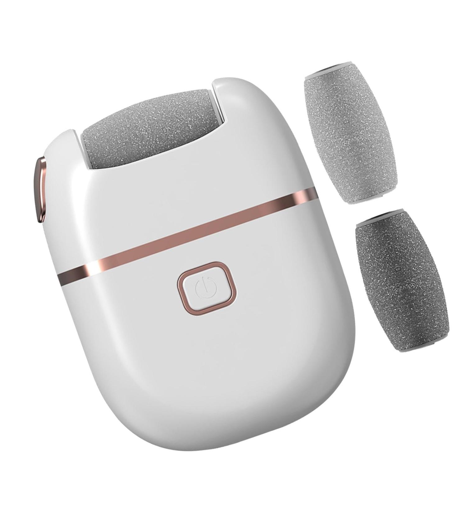 Electronic Foot File Pedicure Tool | Callus Remover with USB Charging for Dead Skin | Portable Electronic Pedicure Foot Care for Dead Skin and Pedicure at Home White - Buy Online on GoSupps.com