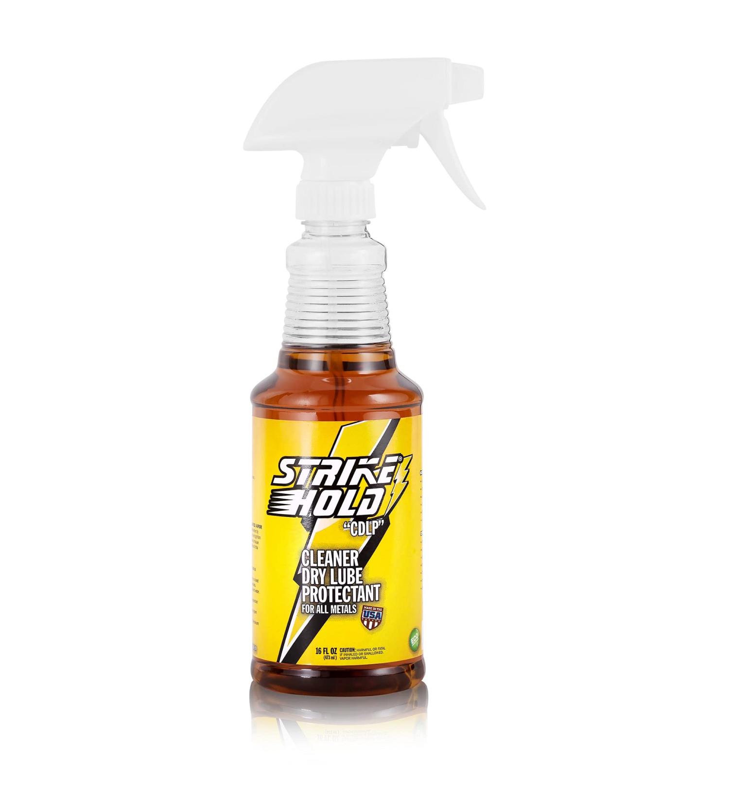 Strike Hold 16oz Gun Oil CLP Cleaner & Lubricant - Premium Gun Cleaning Solvent & Oil Spray - Buy Online on GoSupps.com