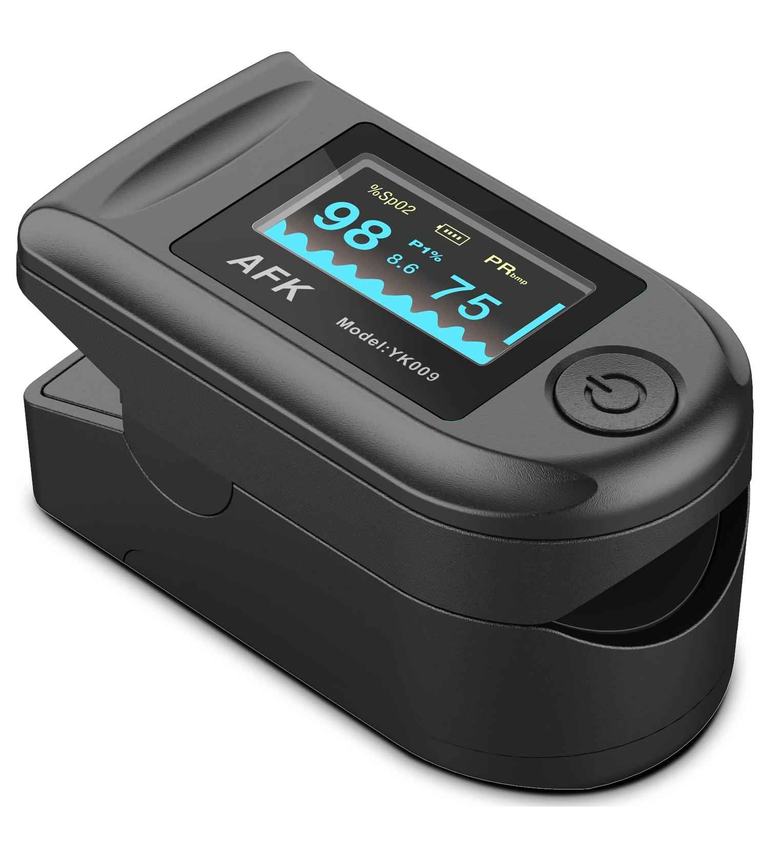 Buy Portable Pulse Oximeter Fingertip - Blood Oxygen Saturation Monitor (Black) | Accurate SpO2 & Heart Rate Monitoring - Fast Worldwide Shipping - Buy Online on GoSupps.com