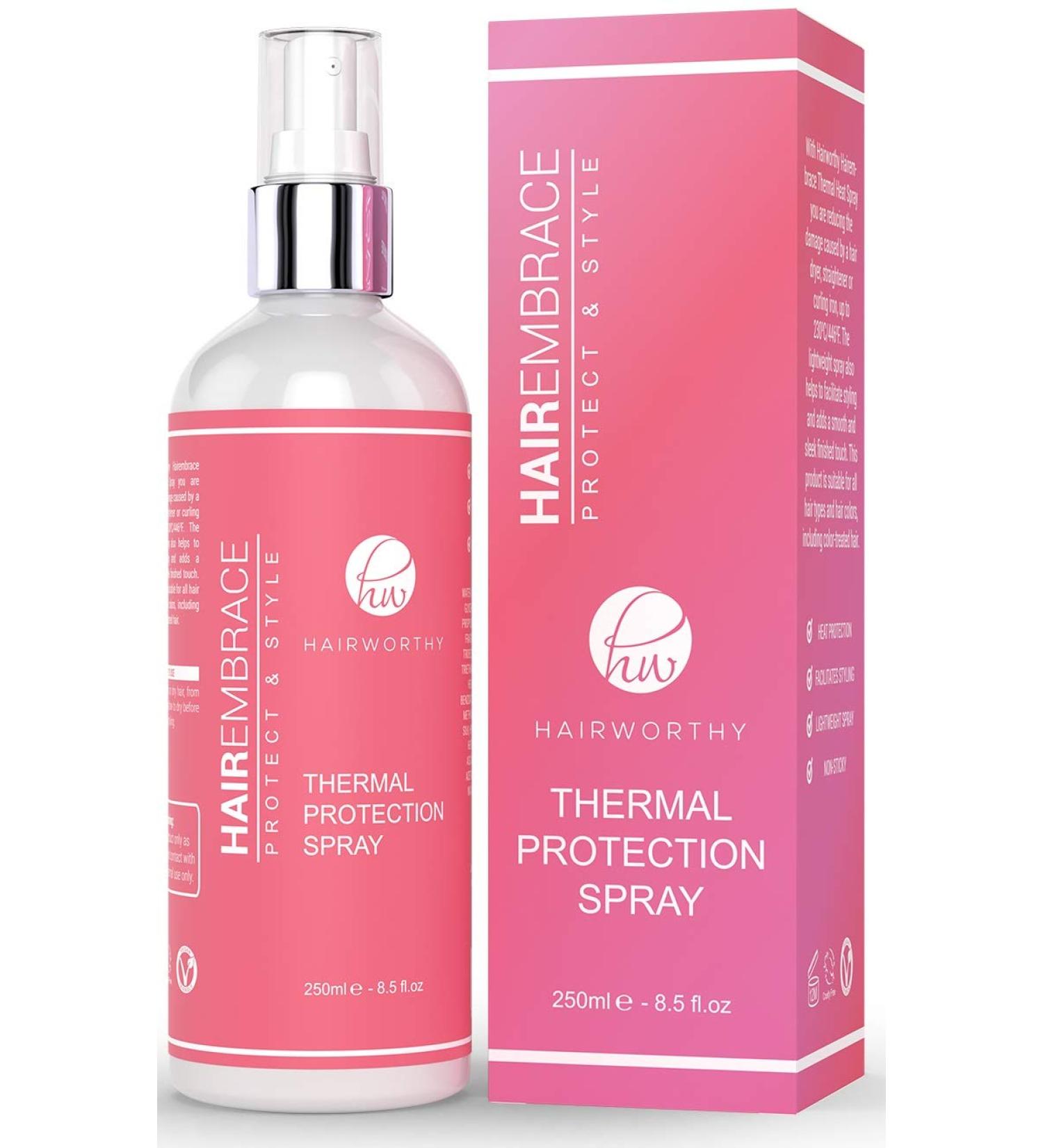 Hairembrace Heat Protection Spray - Restore Shine, Anti-Frizz, Protect & Style - Buy Online on GoSupps.com