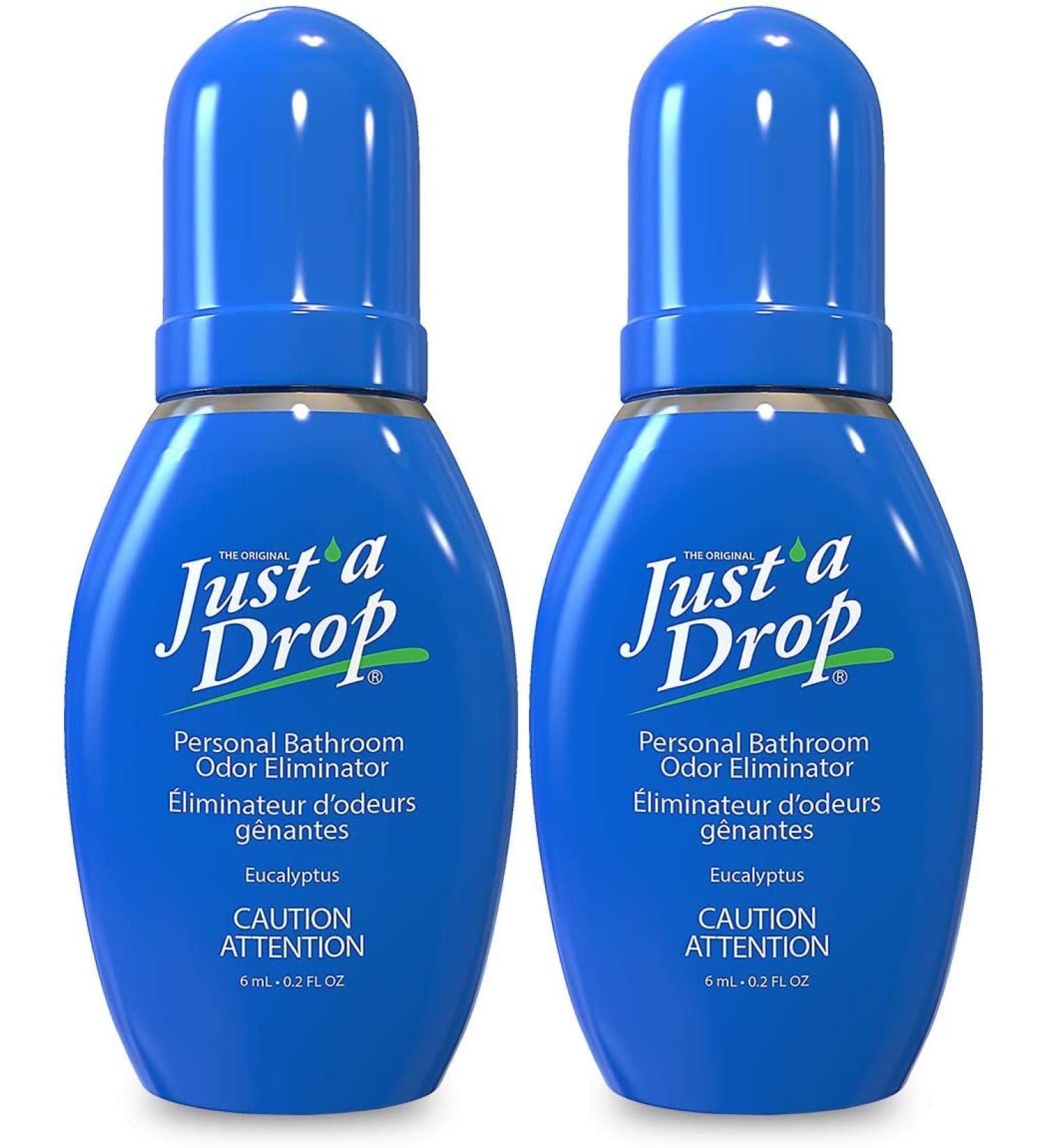 Just a Drop Toilet Odour Eliminator Eucalyptus 6 ml (Pack of 2 Total 12 ml) - Before You Go Toilet Odor! Perfect for On-the-Go Travel and Pocket Size Just One Drop toilet odor remover. Eucalyptus 3 ml (Pack of 2) - Buy Online on GoSupps.com
