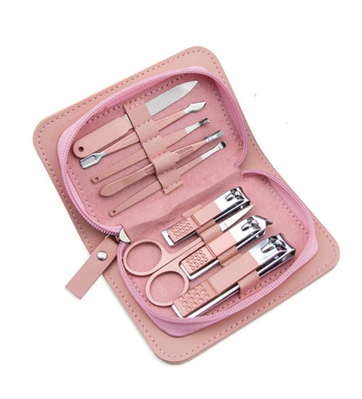 ZSLBMD Stainless Steel Manicure Set Beauty Tools Nail Clippers Nail Clippers Manicure 13*8.3CM Roze - Buy Online on GoSupps.com