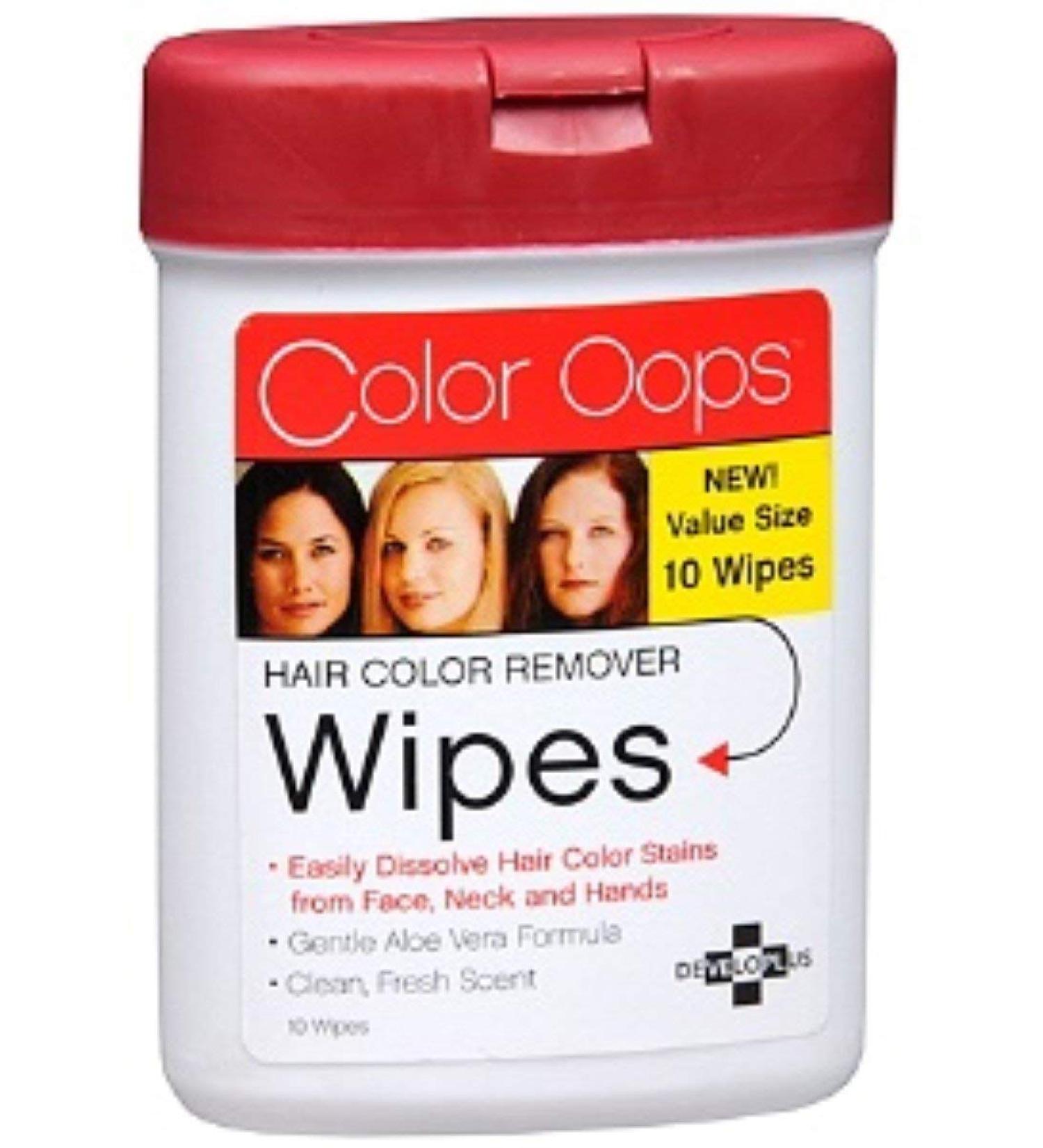 Color Oops Hair Color Remover Wipes 10 ea (Pack of 7)