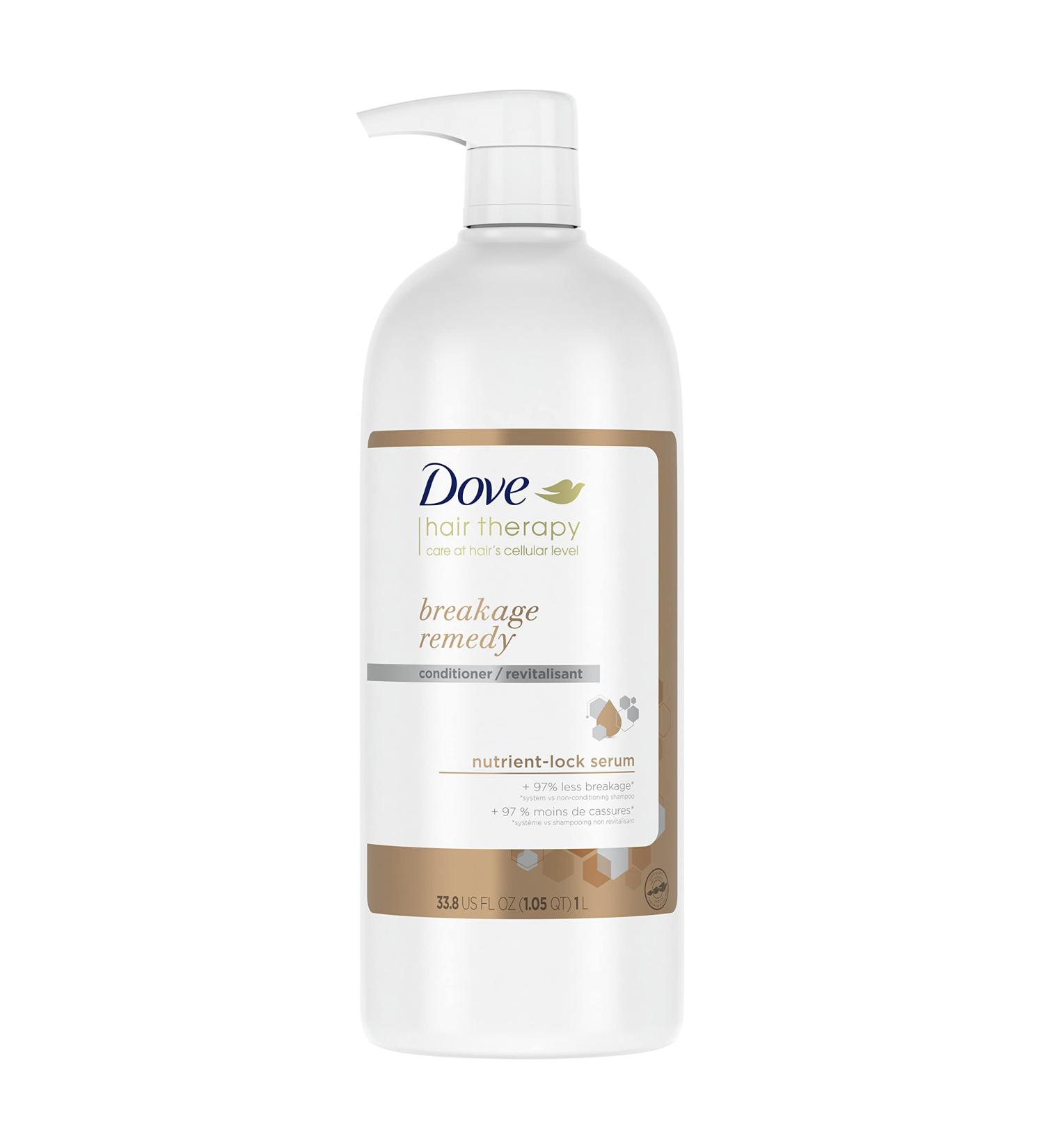 Dove Breakage Remedy Hair Conditioner 33.8 oz - Nutrient-Lock Serum for Damaged Hair - Buy Online on GoSupps.com