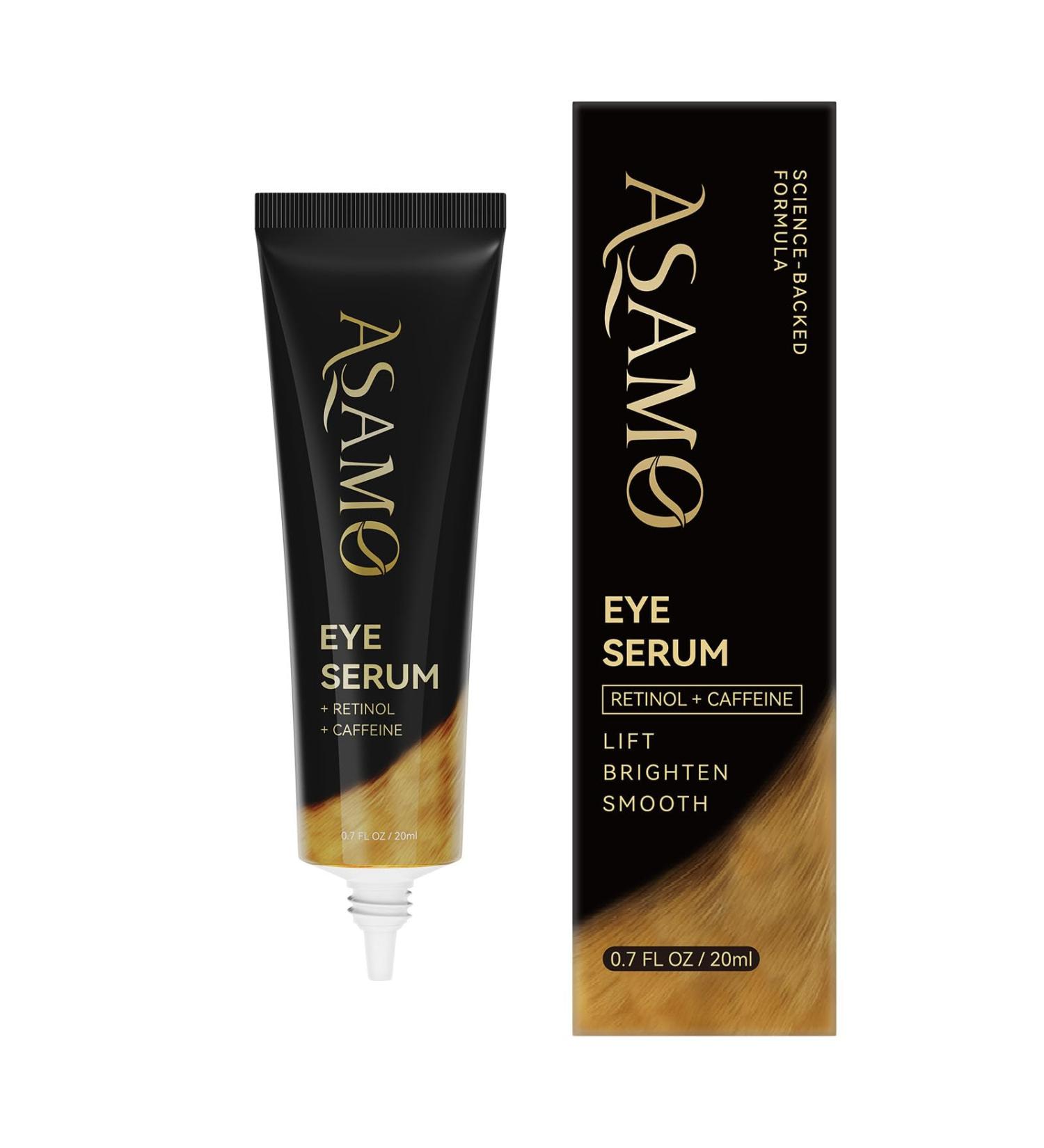 ASAMO eye serum Fast Absorbing Correction for Puffy Eye Bags Fine Lines Dark Circles Wrinkles 48Hr Hydrating Under Eye Cream-ZZ05 - Buy Online on GoSupps.com