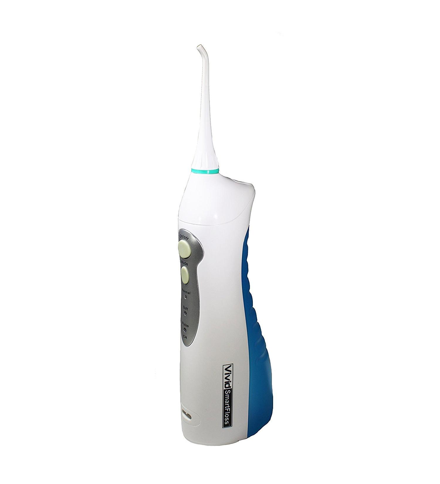 Portable Water Flosser for Braces - Rechargeable Oral Irrigator | SmartFloss by Vivid - Ideal for Travel - Buy Online on GoSupps.com