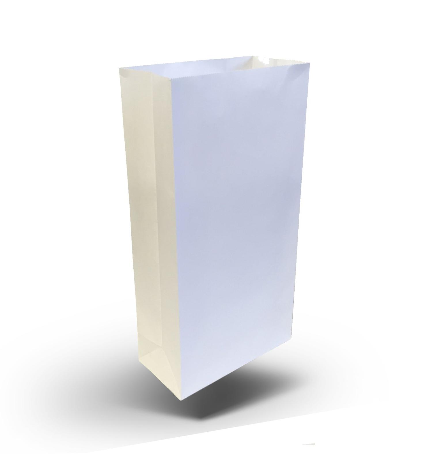 Qualicare 10 x QUALITY PREMIUM THICK POLY LINED TRAVEL SEA CAR SICK VOMIT WHITE PAPER BAG BAGS 23.5 X 12CM White 23.5X12cm
