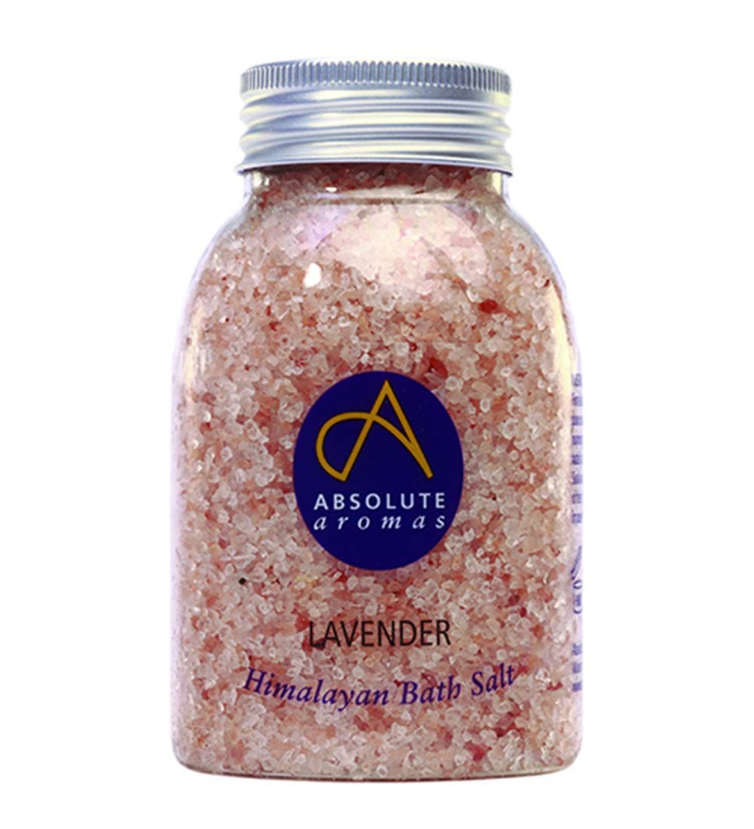 Absolute Aromas Sels de Bain la Lavande 290g - Sel Rose Naturel de l'Himalaya infus avec de l'Huile Essentielle de Lavande Fran aise Pure 100% - D tendez et impr gnez les muscles fatigu s 290 g (Lot de 1) - Buy Online on GoSupps.com