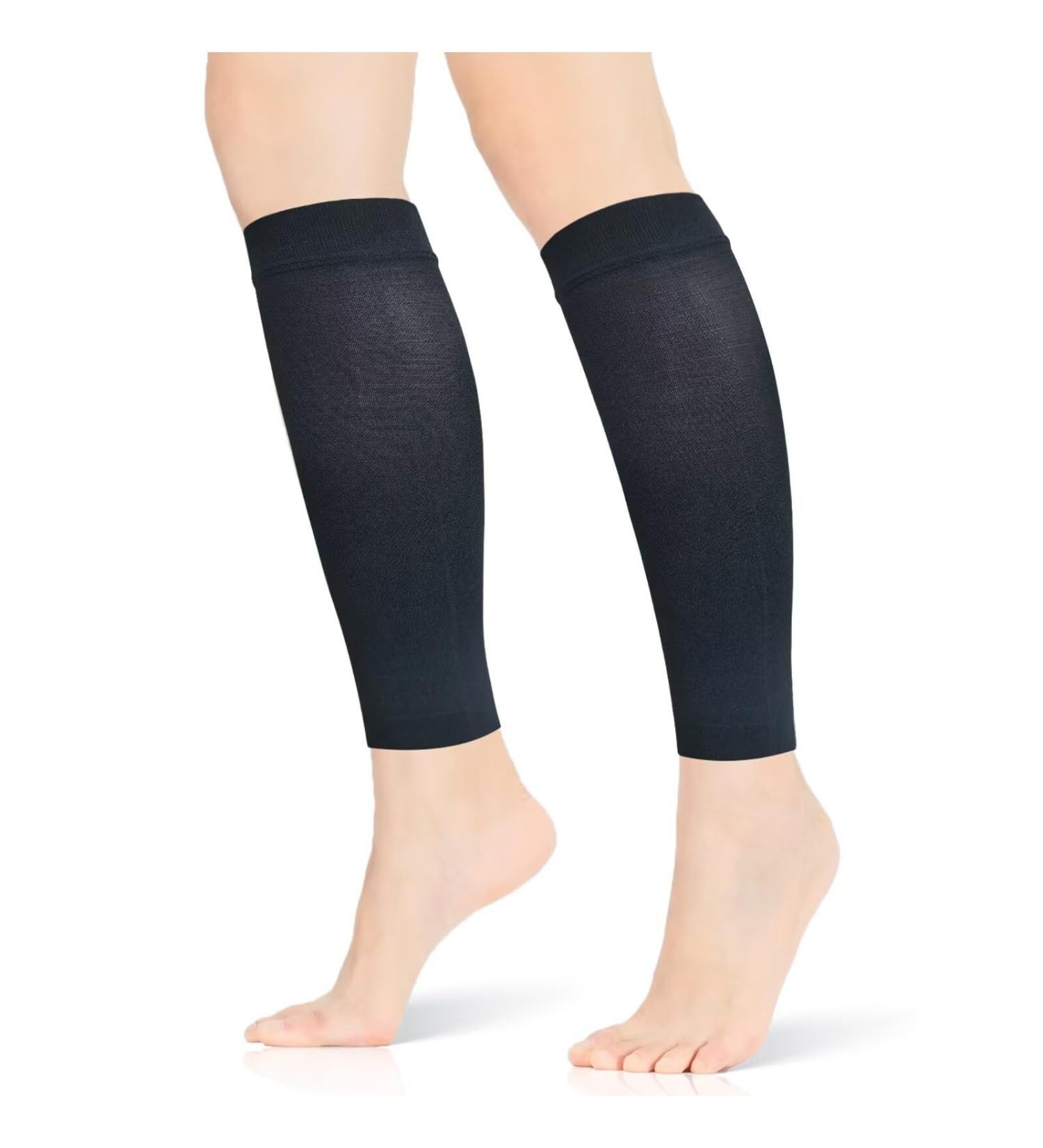 15-20 mmHg Compression Socks for Women & Men | Medical Footless Graduated Stockings for Varicose Veins & Edema | Small Black - Buy Online on GoSupps.com