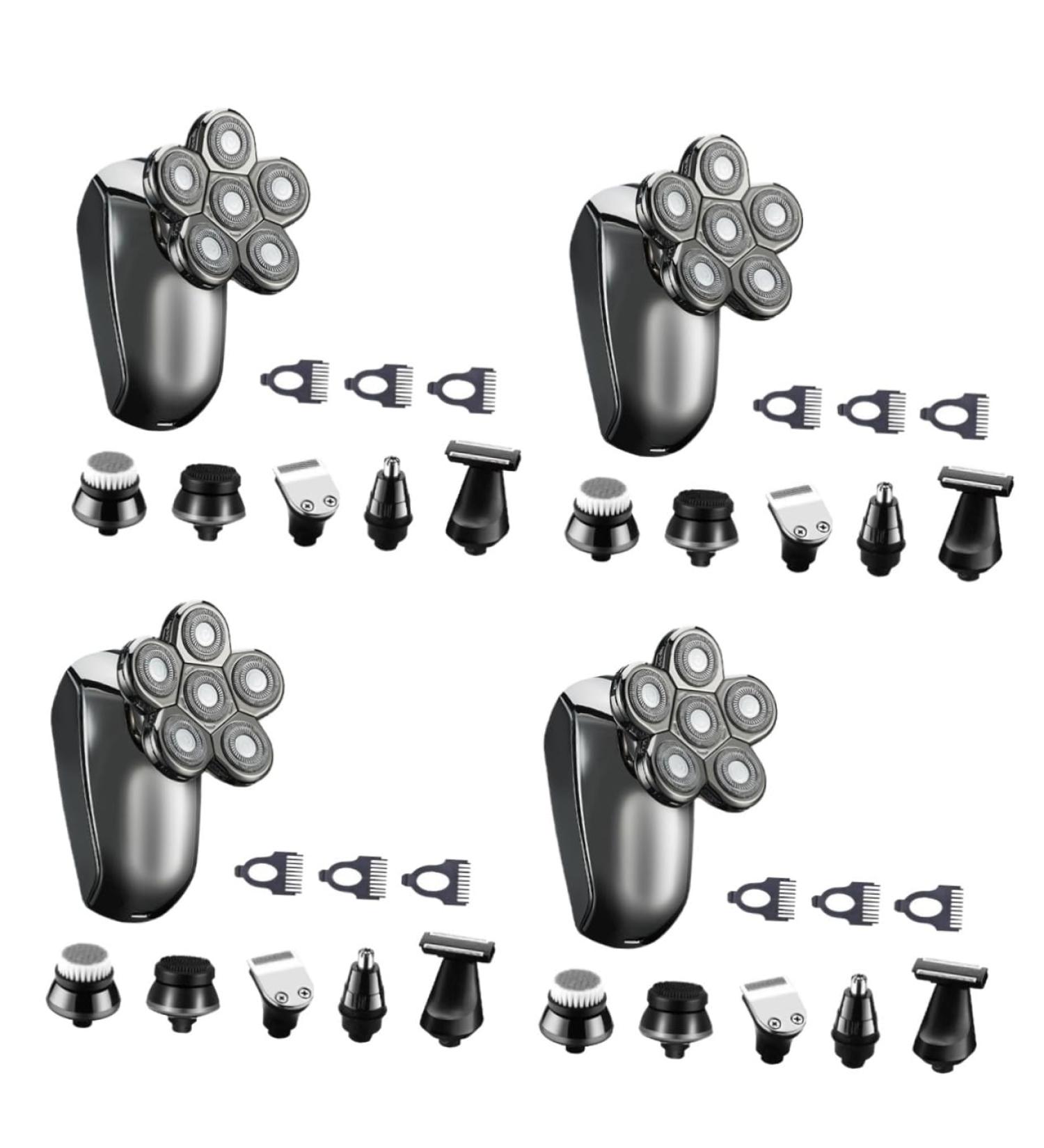 FOMIYES 4 Sets Electric Shaver & Grooming Kit - Beard Clippers Nose Hair Trimmer Men's Hair Clippers & Body Shaver - Ultimate Barber Kit for Men - Buy Online on GoSupps.com