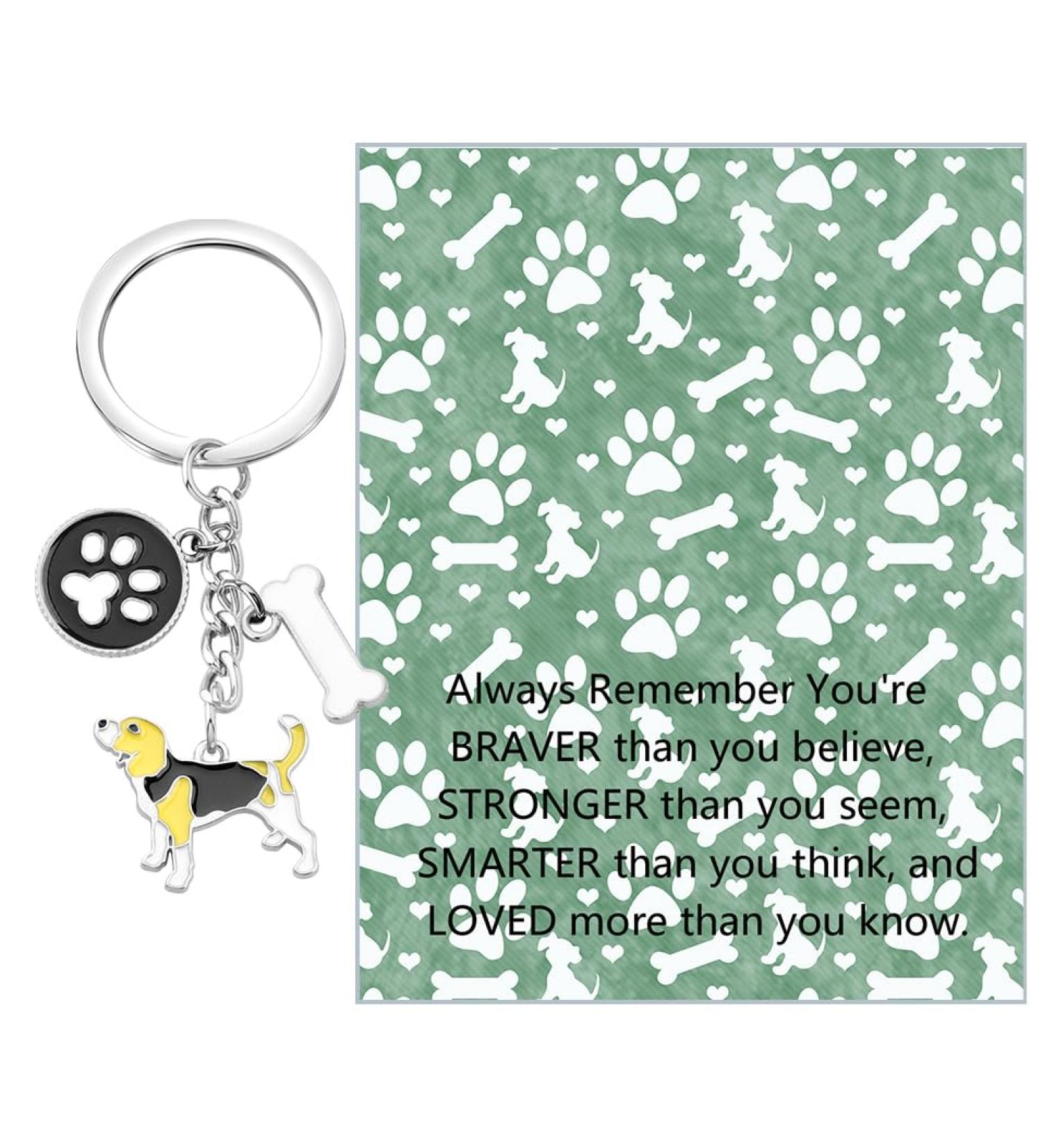 Ensianth Dog Keychain Gifts | Perfect Puppy & Dog Paw Print Keyring for Dog Lovers | Ideal Gift for Dog Owners Moms & Dads - Buy Online on GoSupps.com