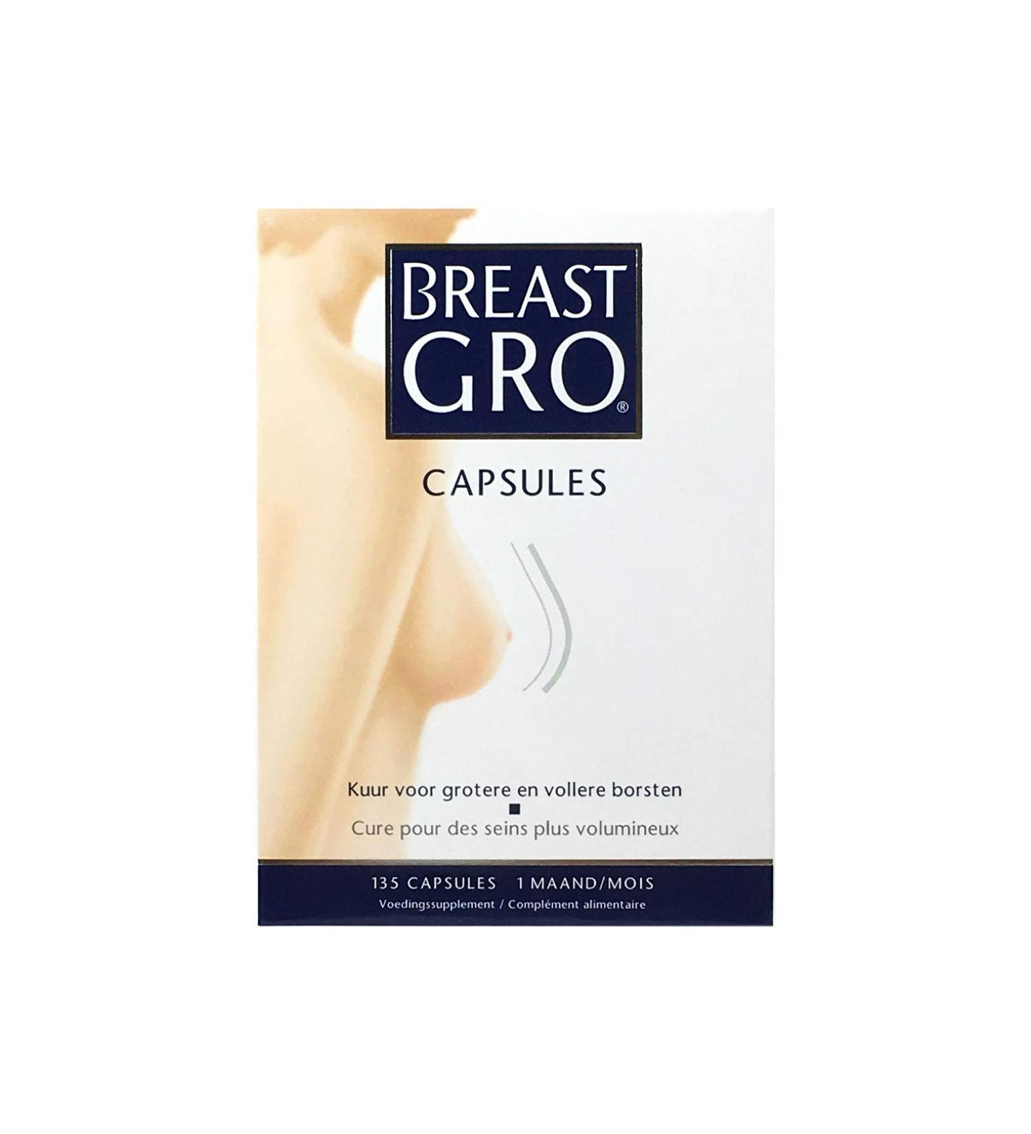 BreastGro Capsules - Enhance Your Natural Curves | 135 Count - International Shipping Available - Buy Online on GoSupps.com